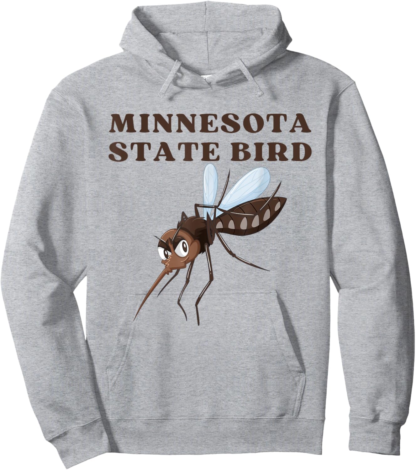 Funny Mosquito Minnesota State Bird Hoodie - Hoodie | Ash