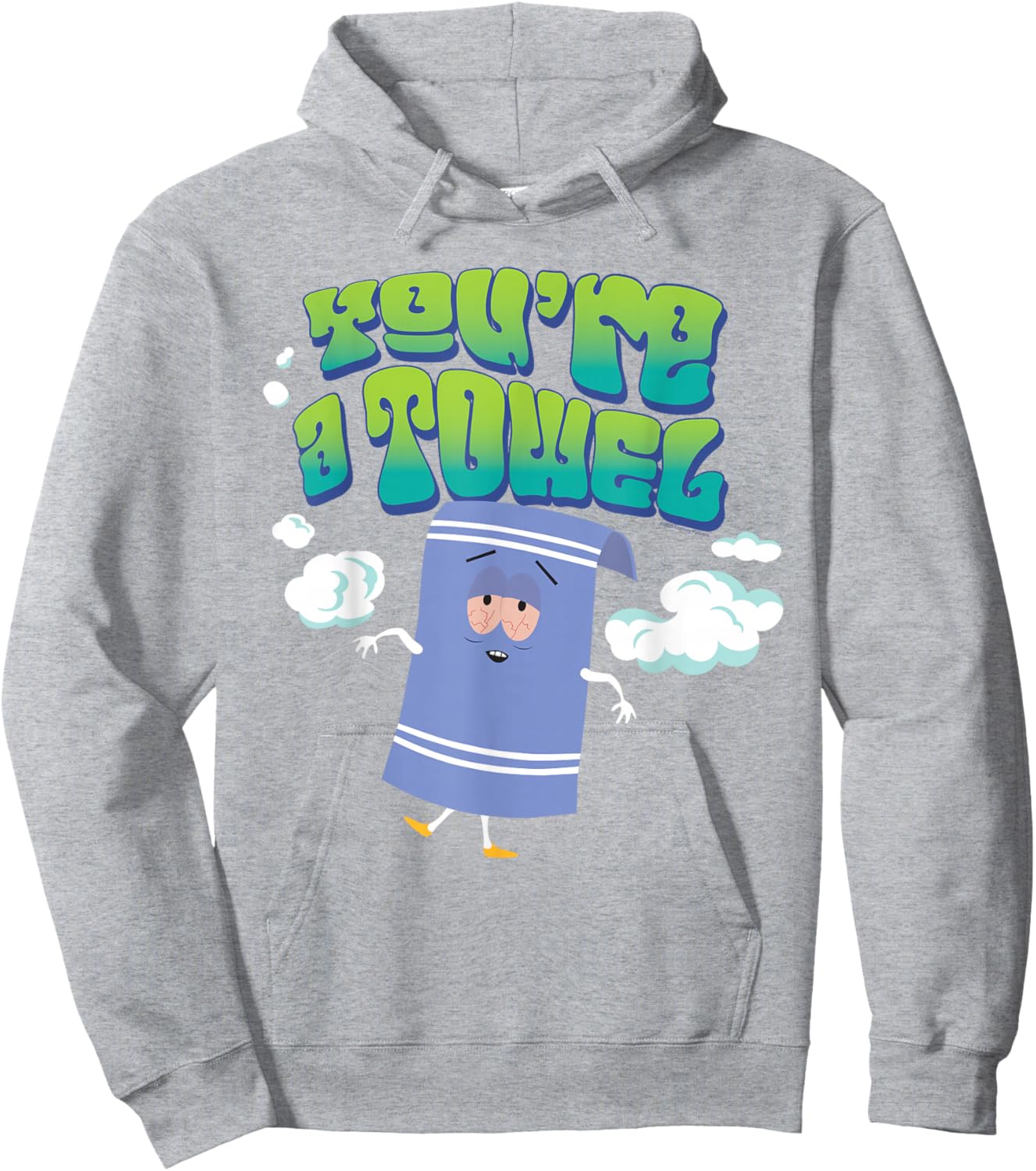 South Park Towelie You're a Towel Clouds Funny Cartoon Hoodie - Hoodie | Ash