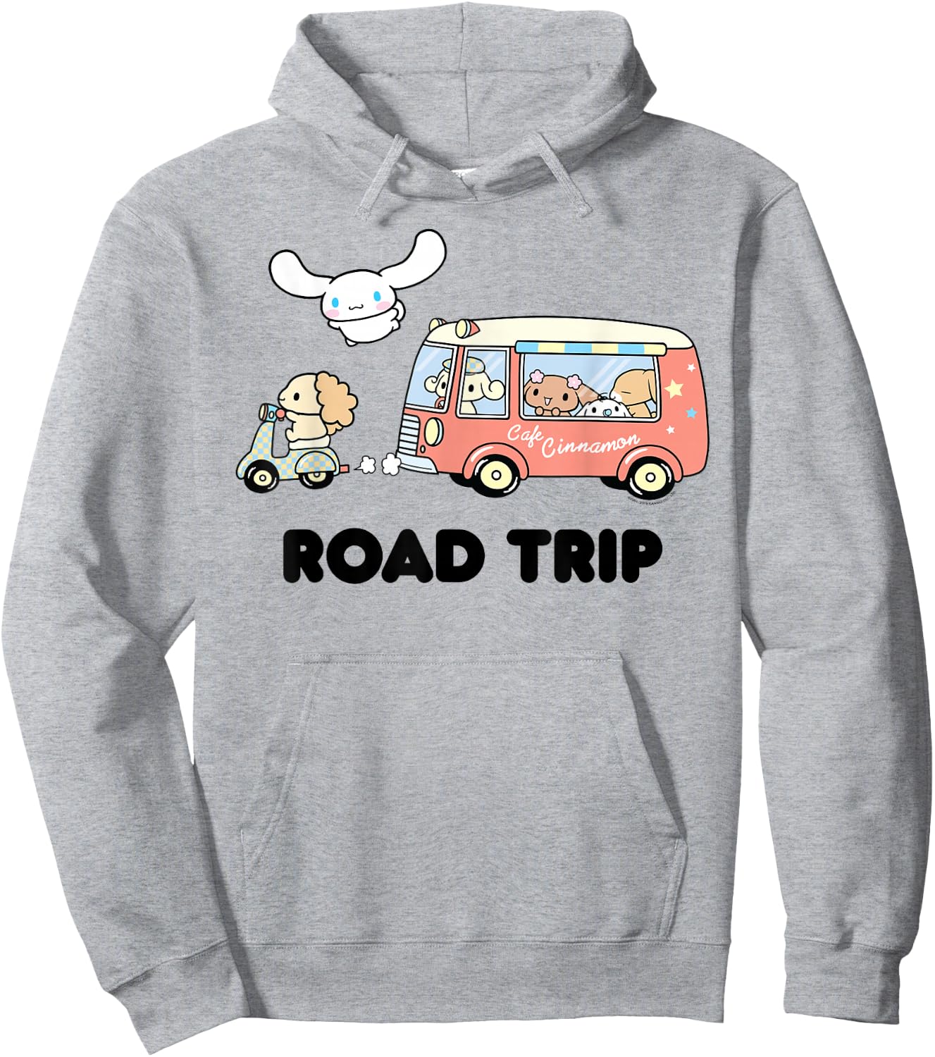 Cinnamoroll Road Trip Hoodie - Hoodie | Ash