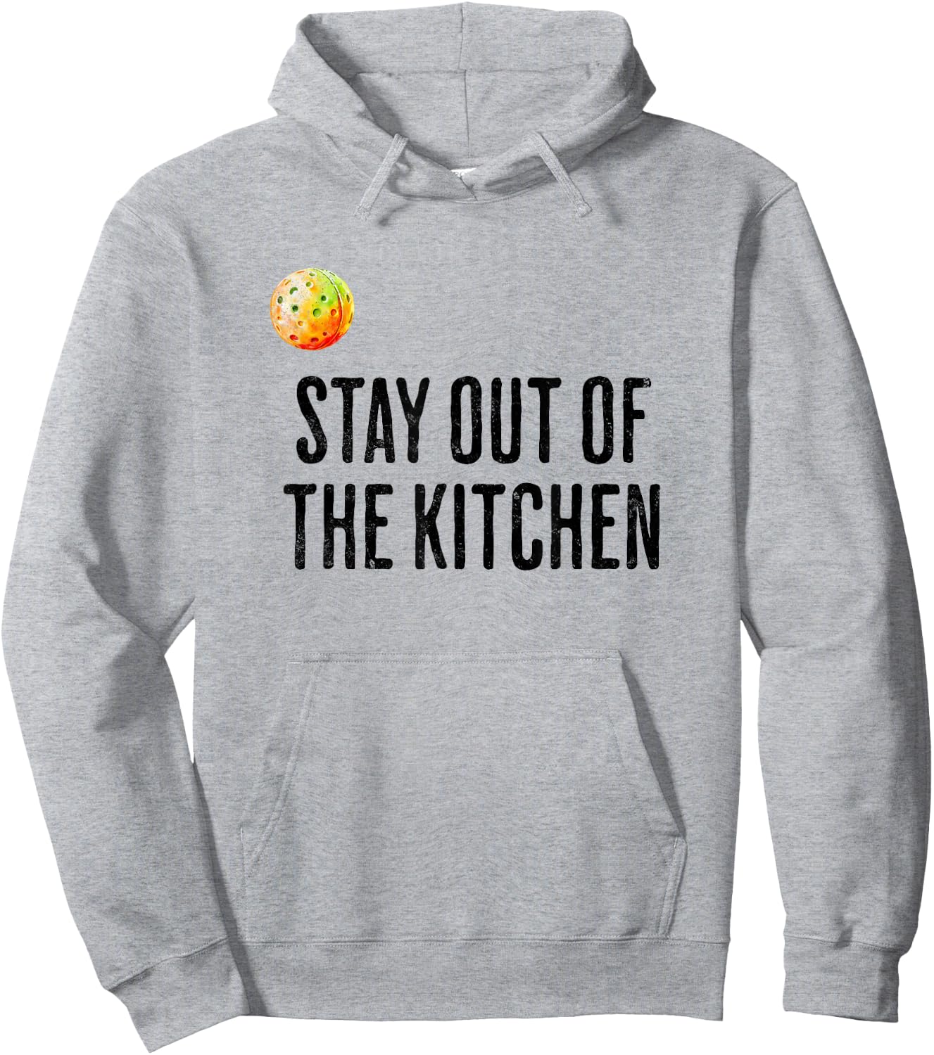 Funny Pickleball Men Women Stay Out of the Kitchen Player Hoodie - Hoodie | Ash