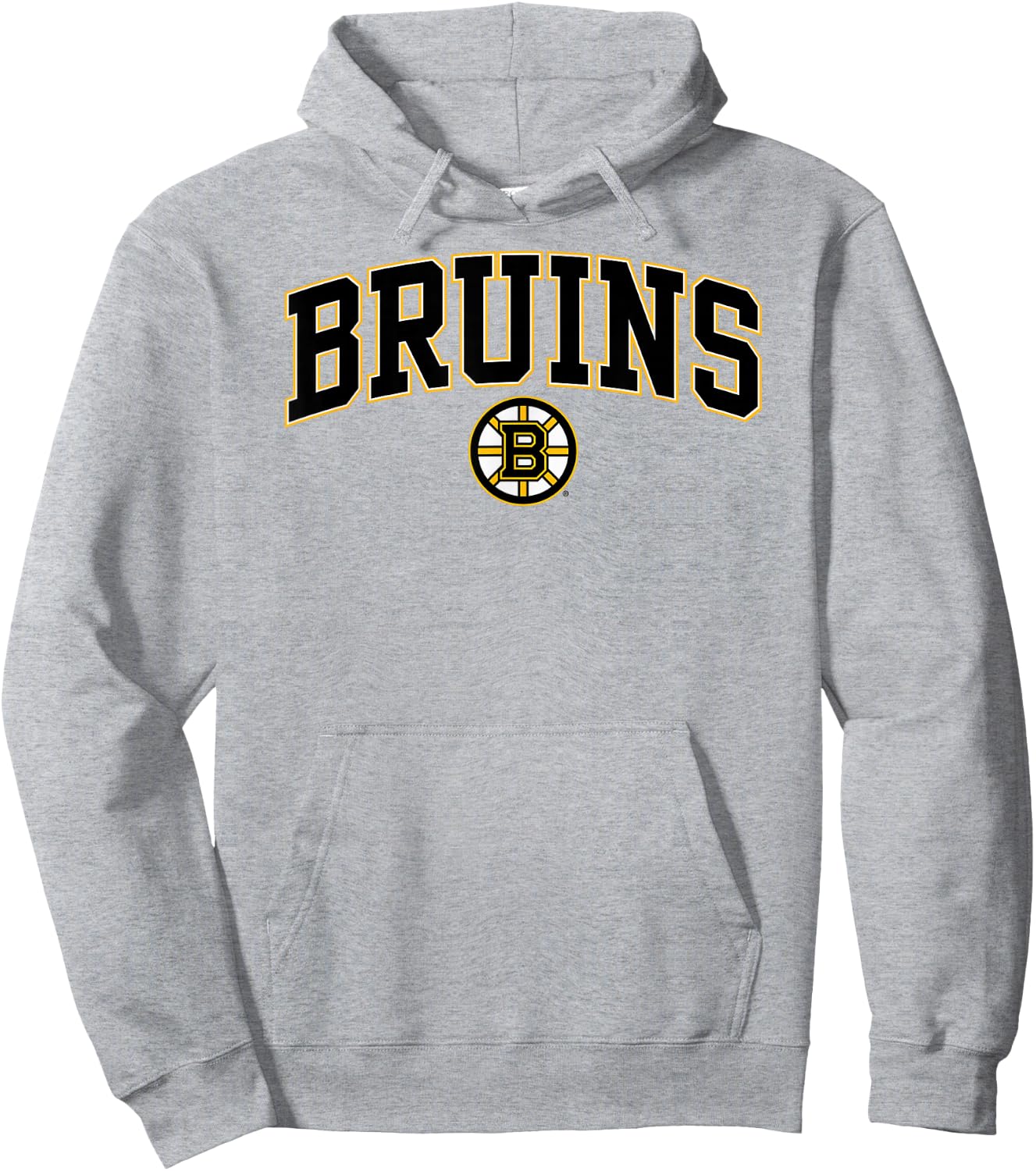 Boston Bruins Arch Over Gray Officially Licensed Hoodie - Hoodie | Ash