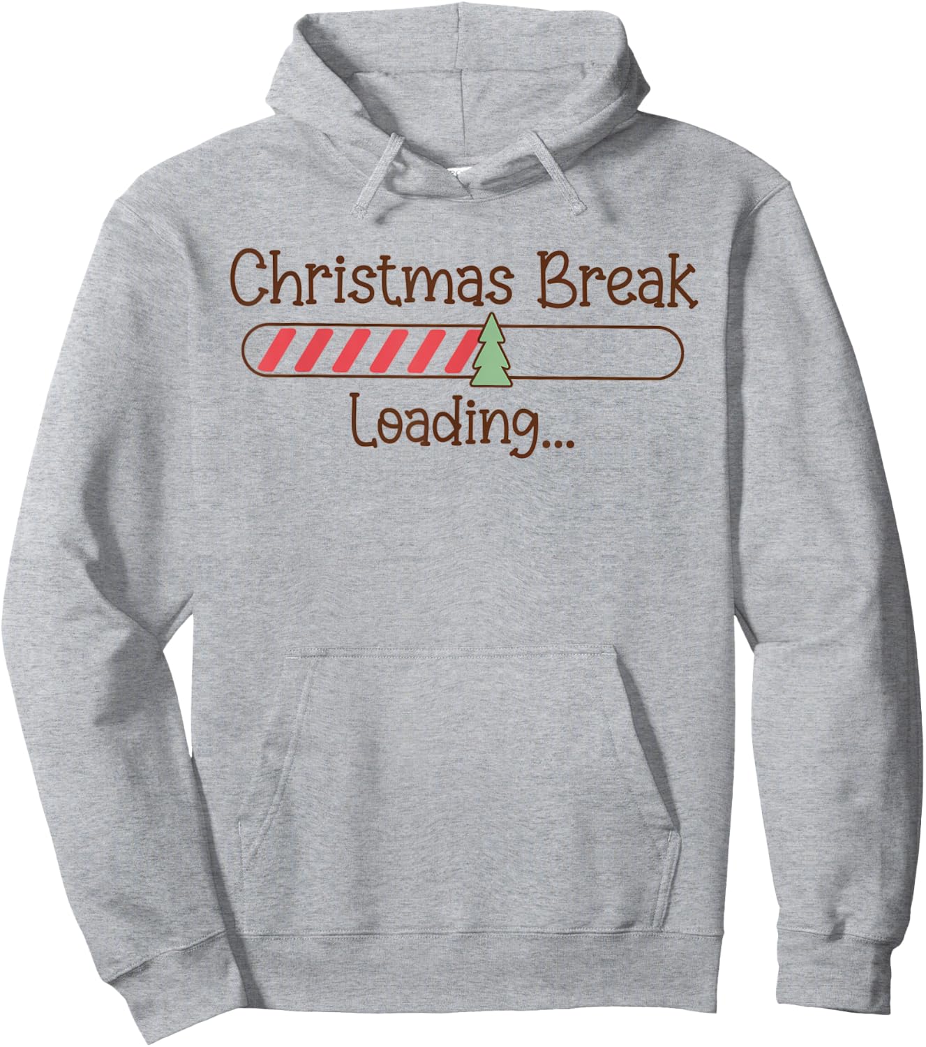 Christmas Break Loading Funny Christmas Teacher Educator Hoodie - Hoodie | Ash