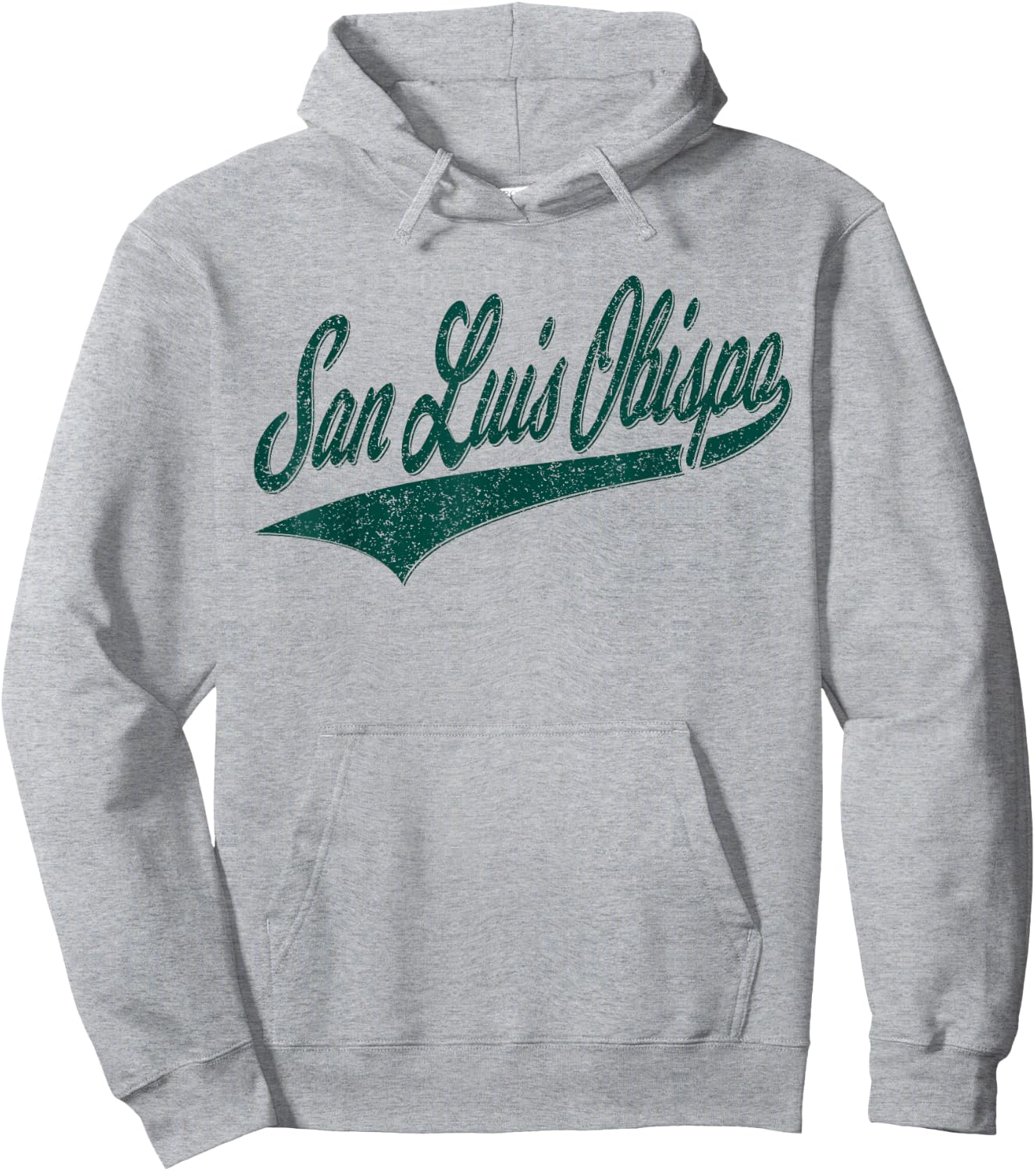 San Luis Obispo Slo California Varsity Script Sports Jersey Hoodie - Hoodie | Ash