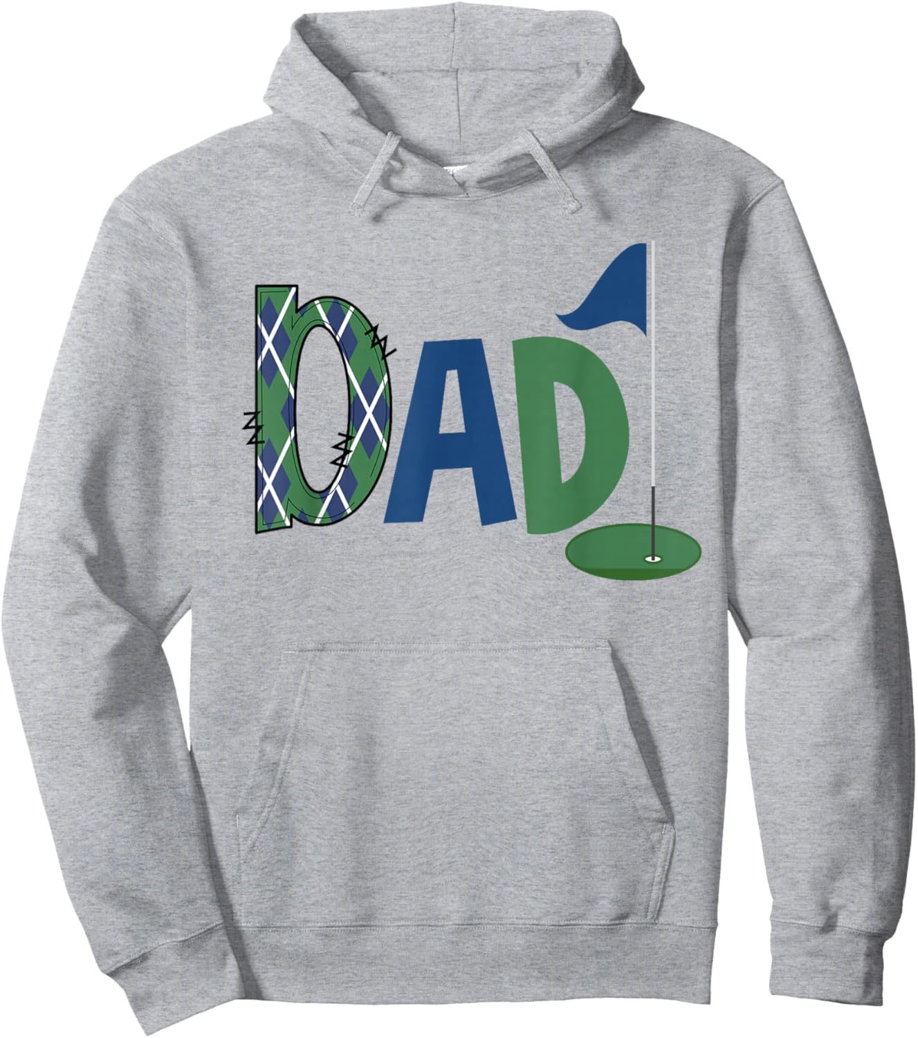 Dad of The Birthday Boy Hole in One Golf Sport Matching Hoodie - Hoodie | Ash