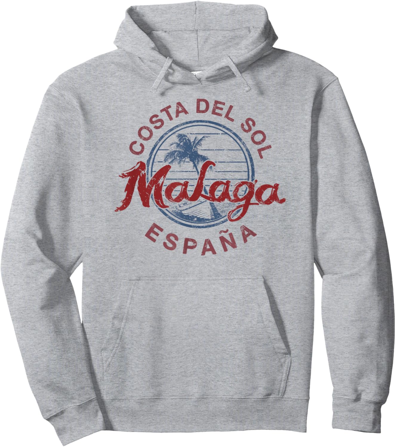 Spain Malaga Vintage Espana Hoodie - Hoodie | Ash