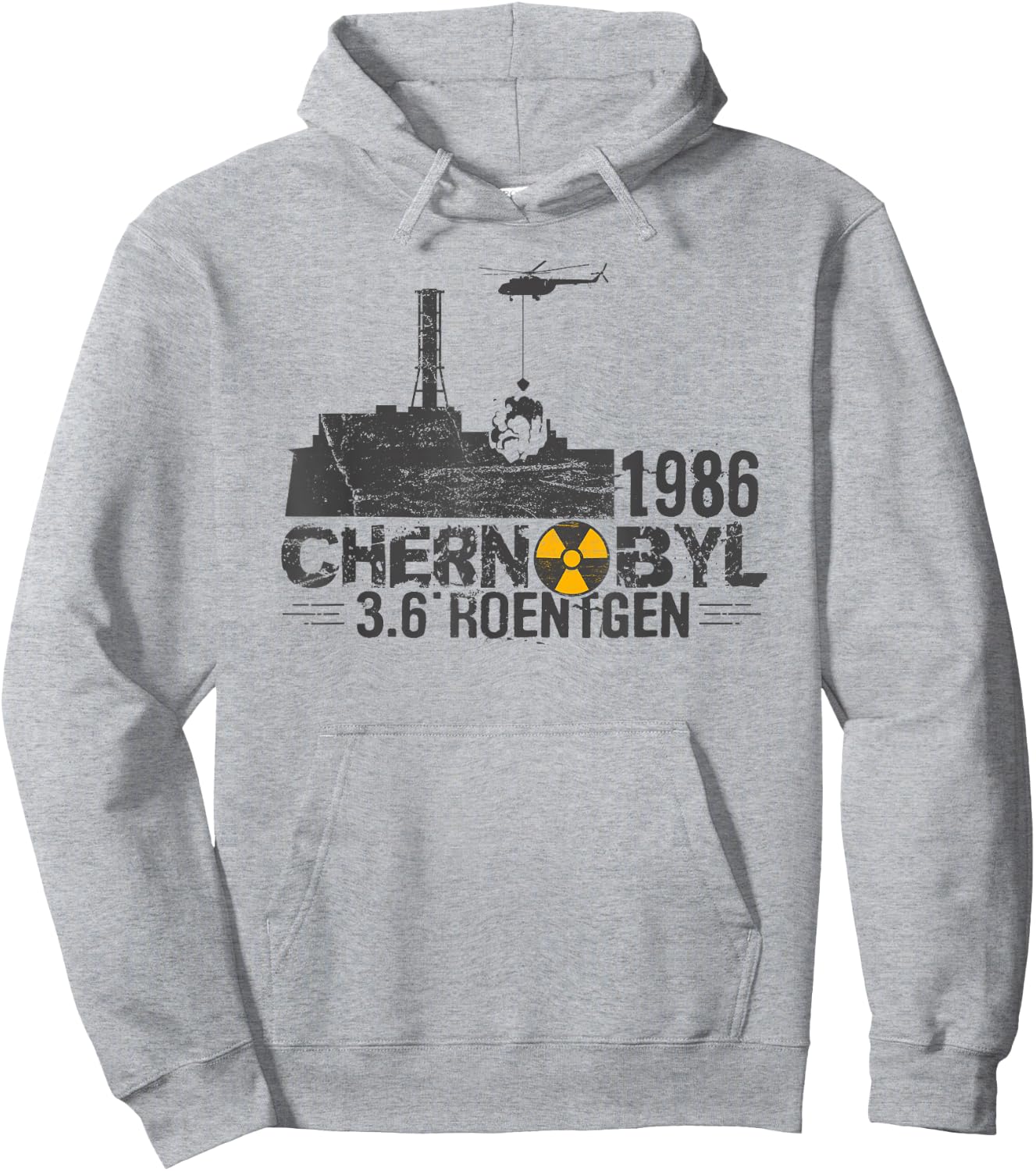 3.6 Roentgen Chernobyl city catastrophe in 1986 t shirt Hoodie - Hoodie | Ash