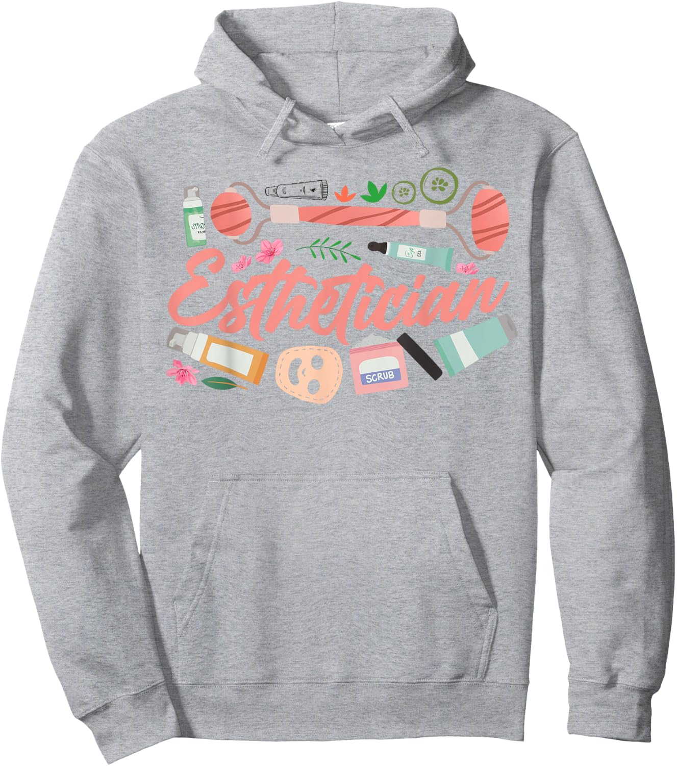 Cute Licensed Esthetician Skincare Beautician Esthetician Hoodie - Hoodie | Ash