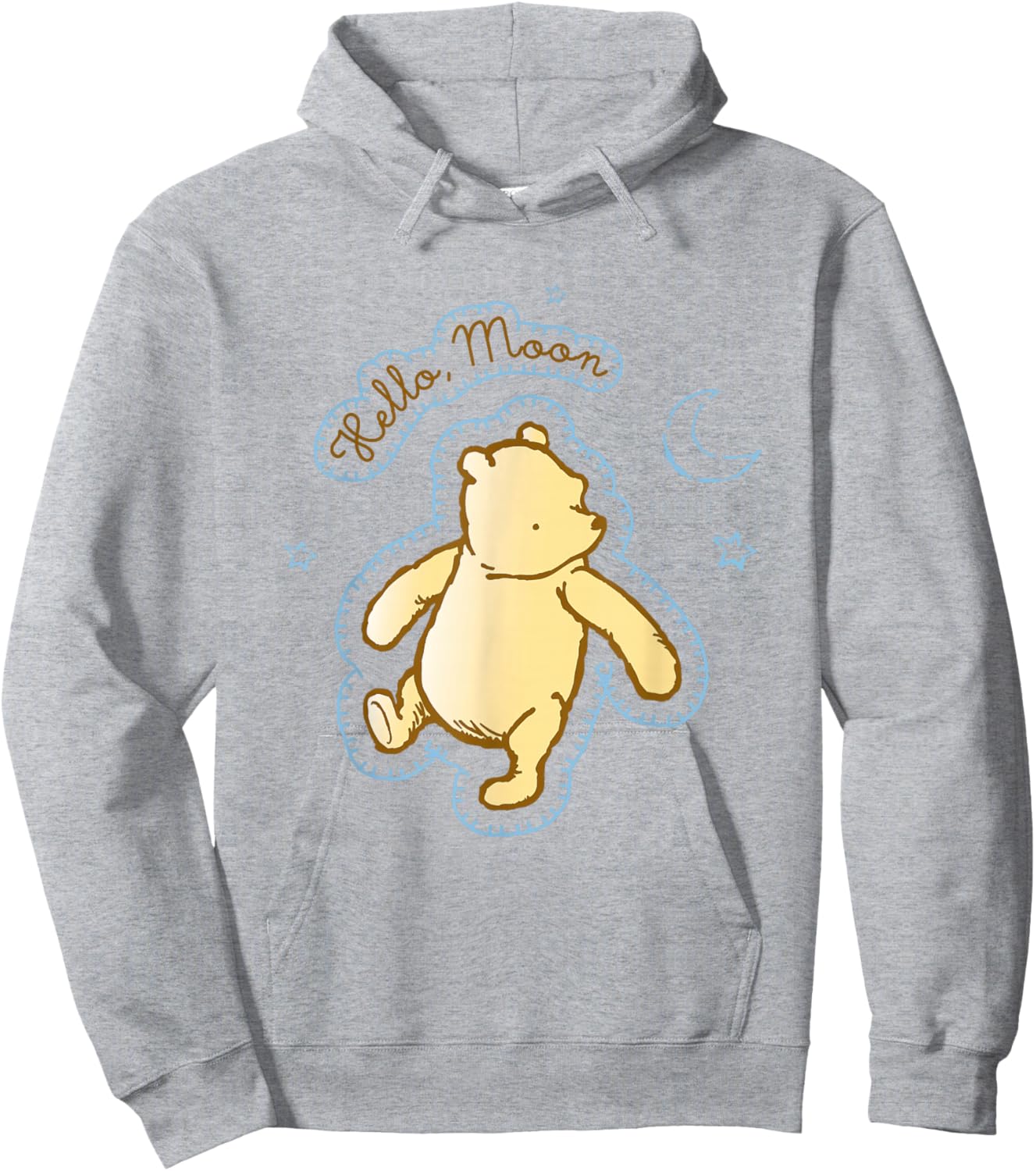 Disney Winnie the Pooh Hello Moon Bedtime Bear Hoodie - Hoodie | Ash