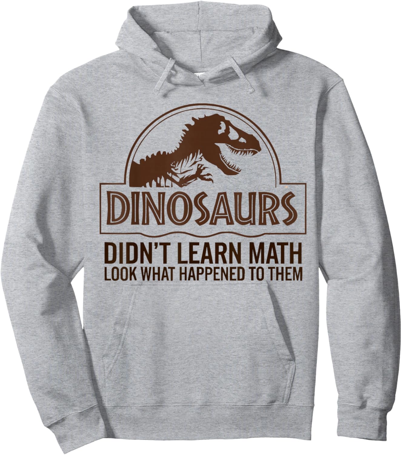 Funny Mathematics Math Teacher, Dinosaurs Didn't Learn Math Hoodie - Hoodie | Ash