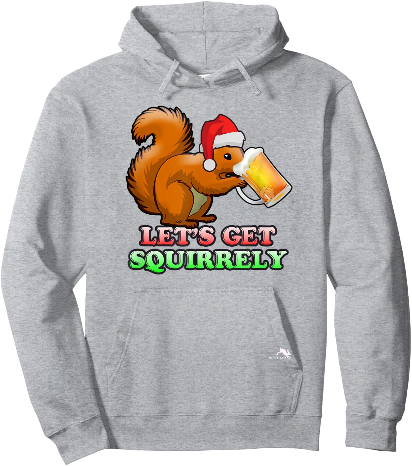 Let's Get Squirrely Christmas Squirrel Hoodie - Hoodie | Ash