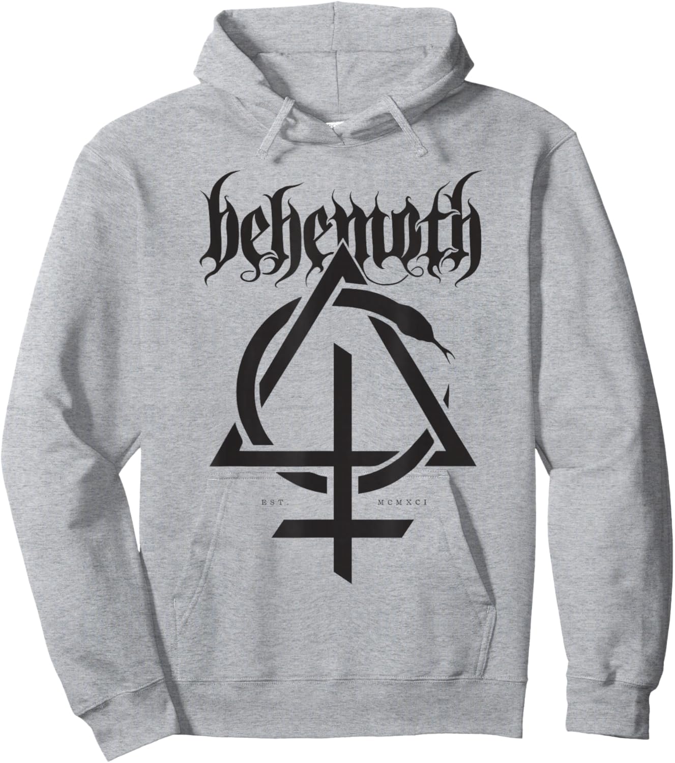 Behemoth – Opus Sigil On White Hoodie - Hoodie | Ash
