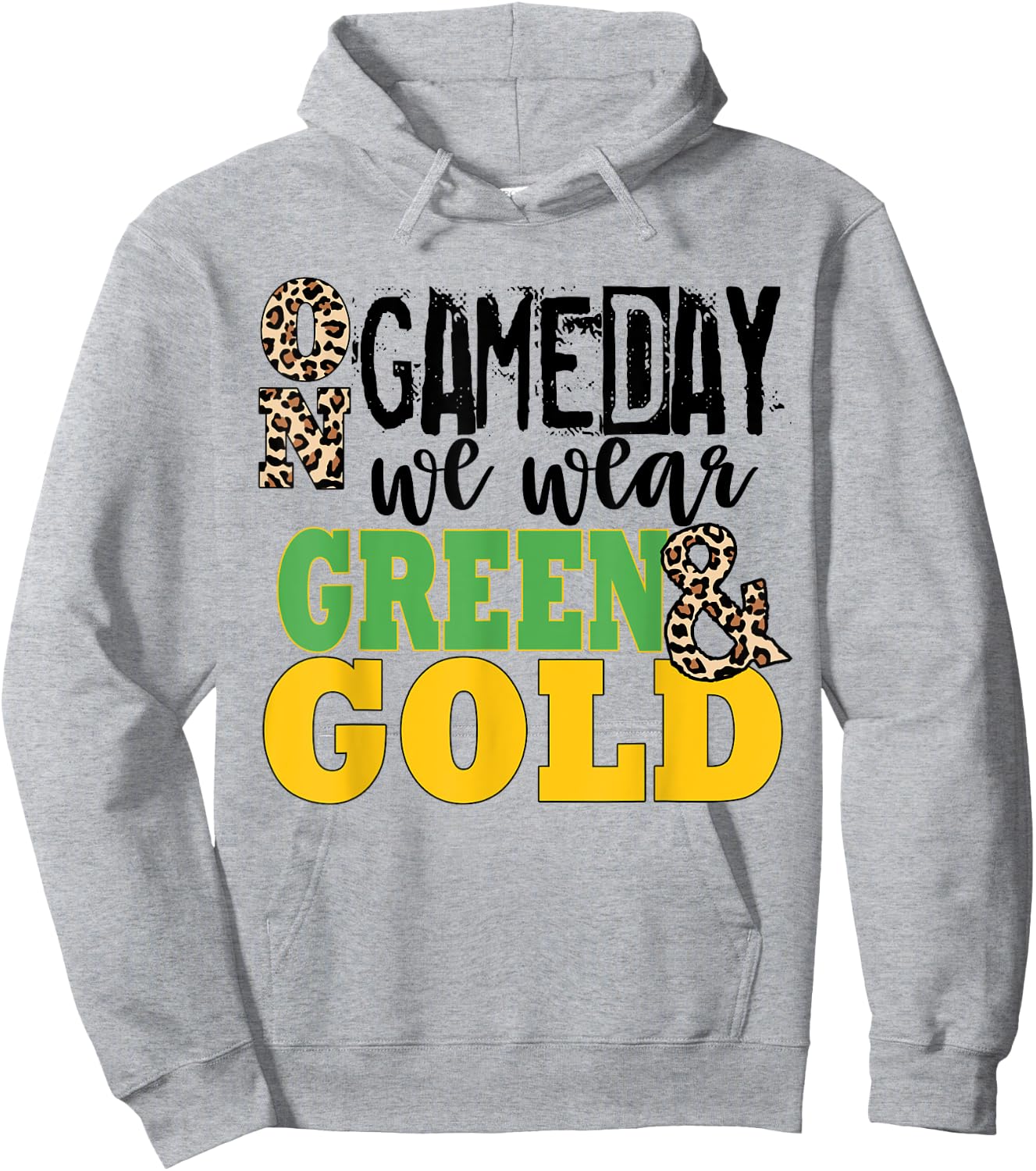 We Wear Green And Gold School Spirit Hoodie - Hoodie | Ash