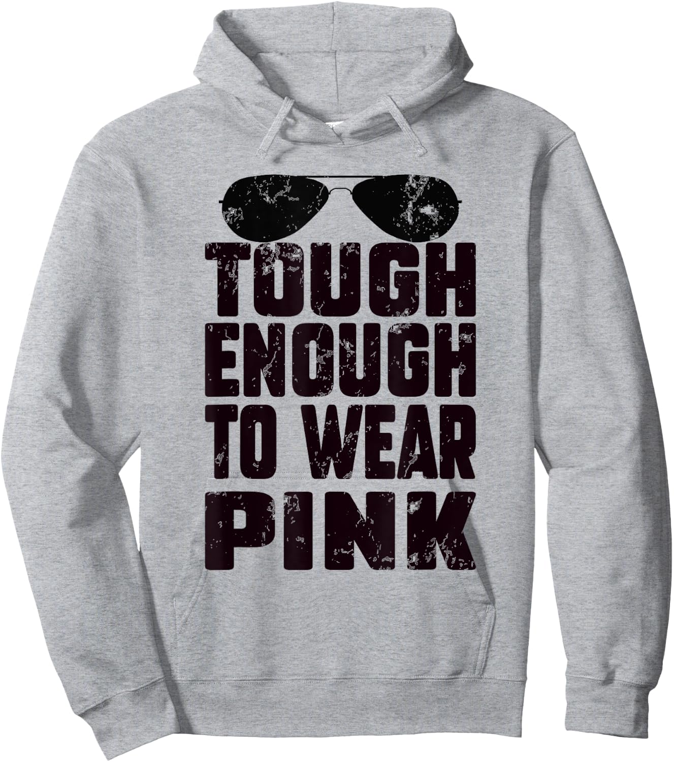 Tough Enough To Wear Pink Funny Pink Men Women Kids Hoodie - Hoodie | Ash