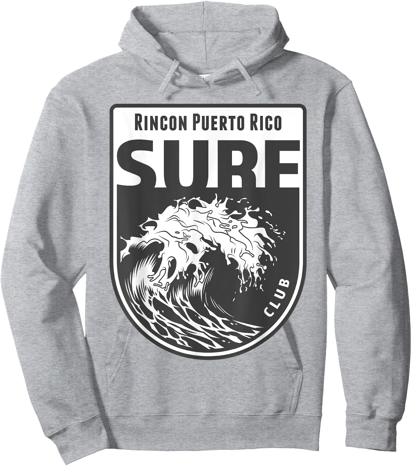 Rincon, Puerto Rico Surf Souvenir Surfing Vacation Gift Hoodie - Hoodie | Ash