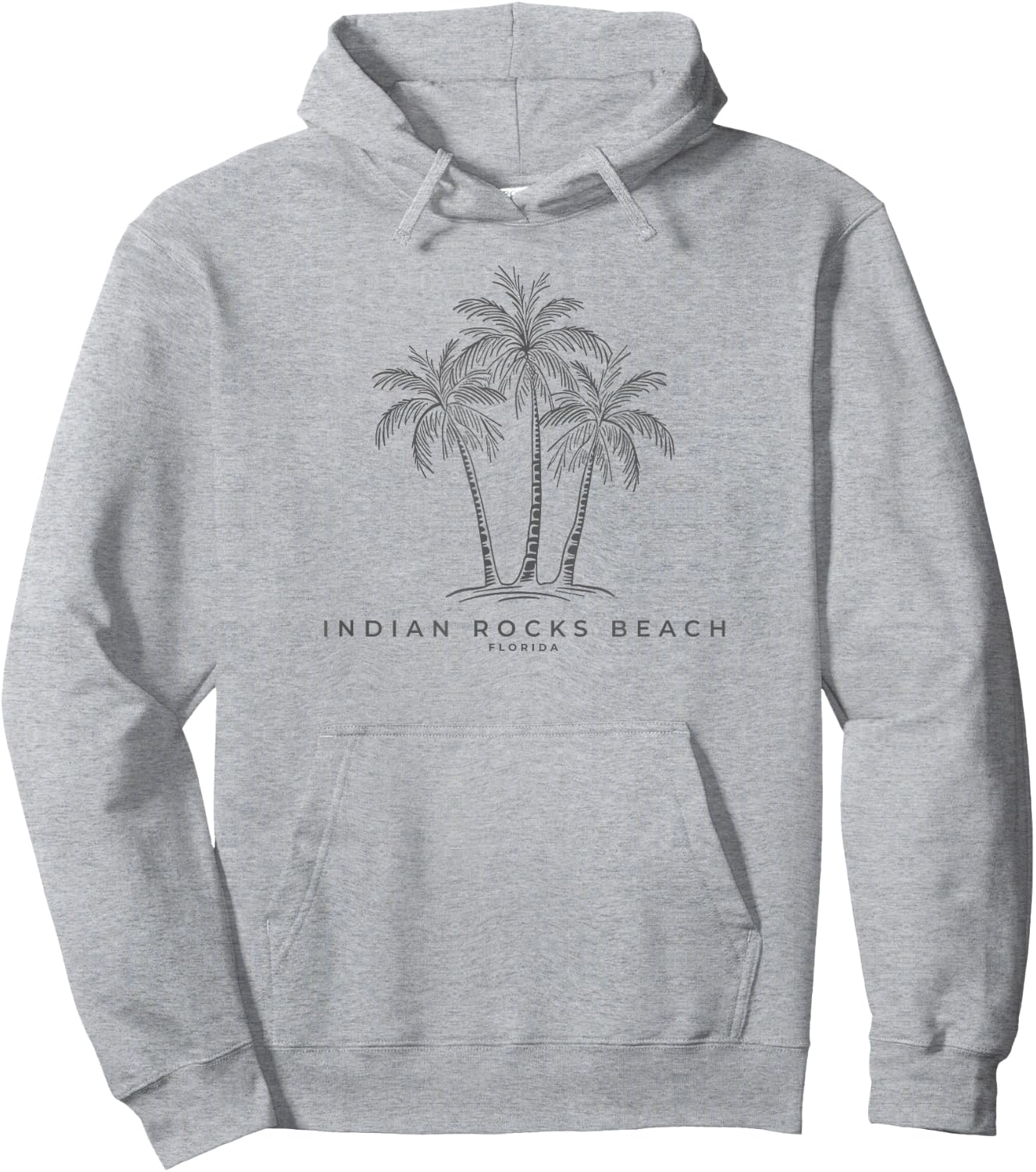 Indian Rocks Beach Florida FL Vintage Palm Tree Souvenir Hoodie - Hoodie | Ash