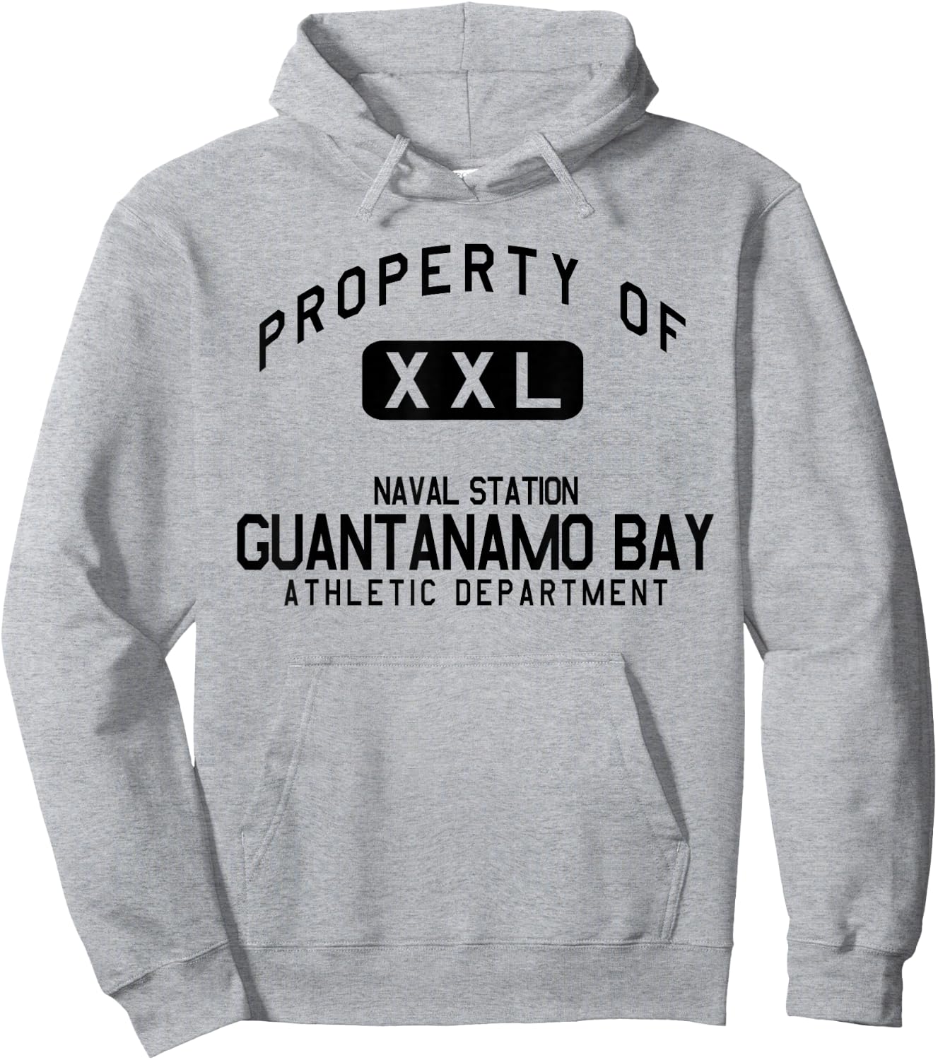 Property of Naval Station Guantanamo Bay Athletic Department Hoodie - Hoodie | Ash