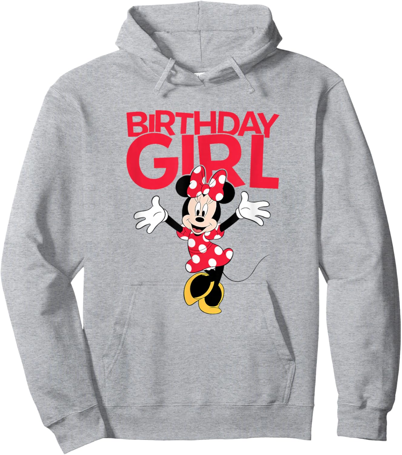 Disney Minnie Mouse Birthday Girl Happy Minnie Hoodie - Hoodie | Ash