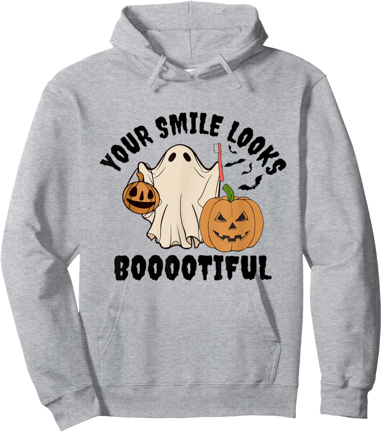 Halloween Pediatric Dental Assistant Spooky Dental Hygienist Hoodie - Hoodie | Ash
