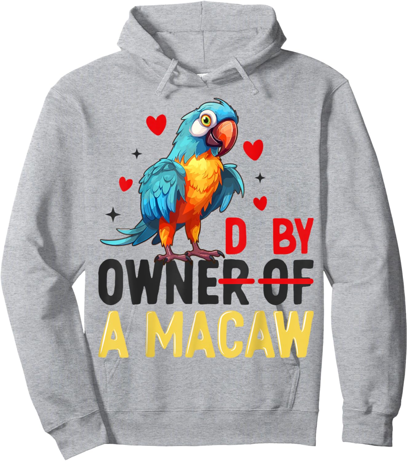 Owner Of The Macaw Cool Parrot Art Women Hoodie - Hoodie | Ash
