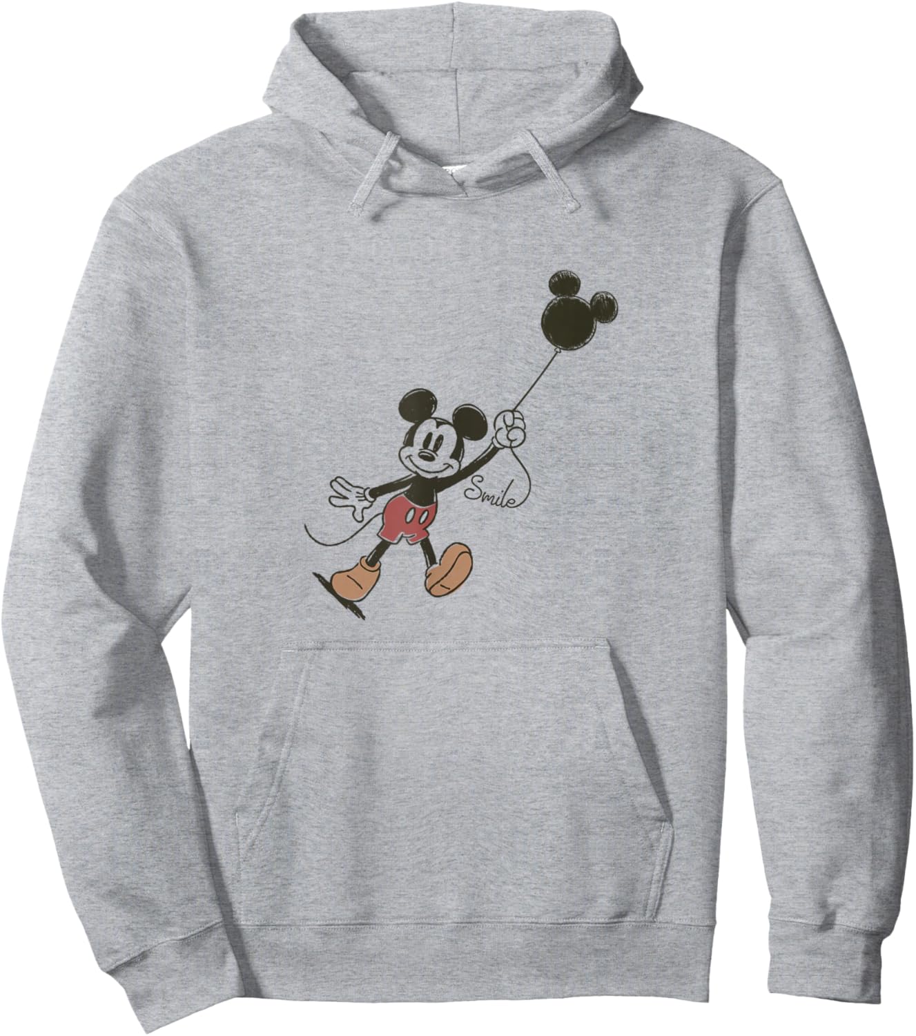 Disney Mickey & Friends Classic Vintage Mickey Ears Balloon Hoodie - Hoodie | Ash