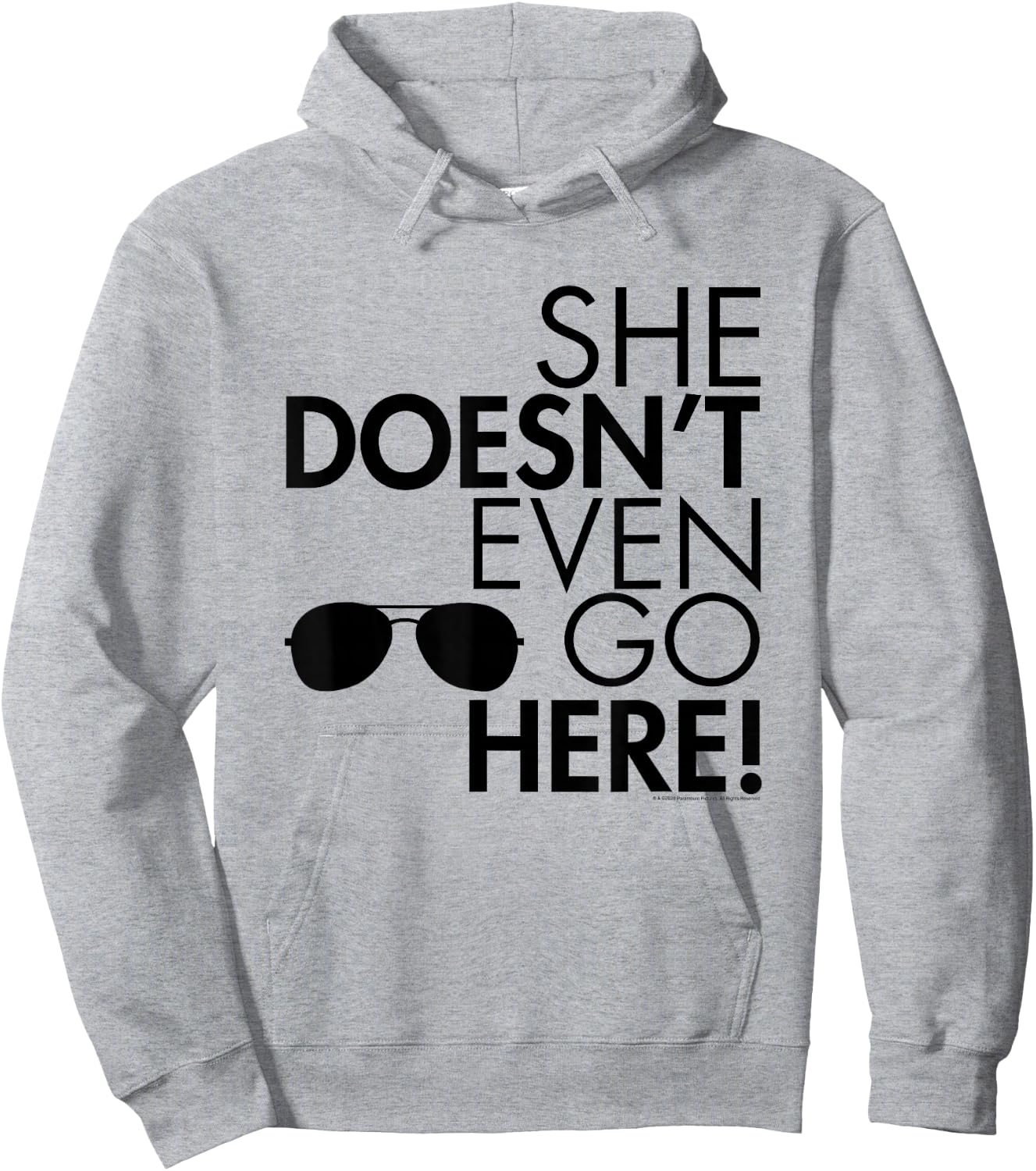 Mean Girls She Doesn't Even Go Here Sunglasses Y2K Movie Hoodie - Hoodie | Ash
