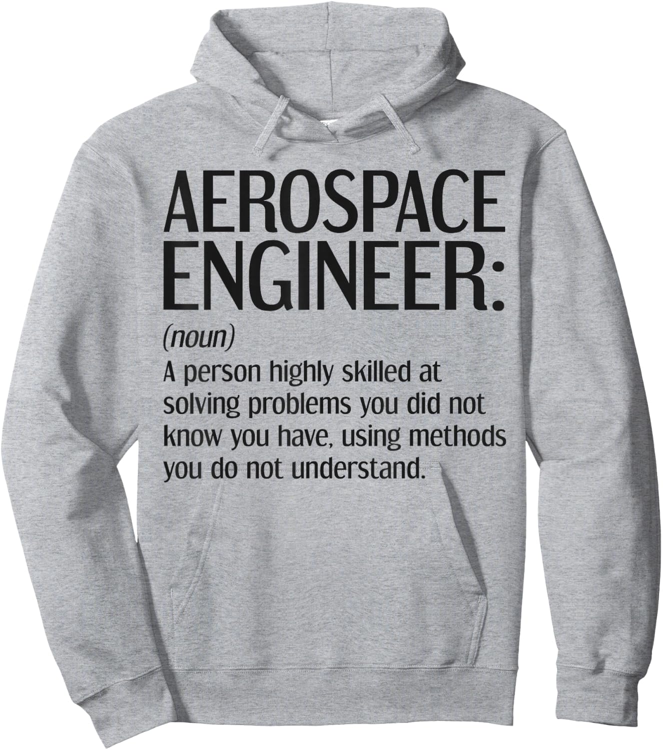 Funny Aerospace Engineering , Kids, -Adults, Green, Grey, Small, Short Sleeve, Modern, Lightweight, Cotton 50%, Polyester 50% Hoodie - Hoodie | Ash