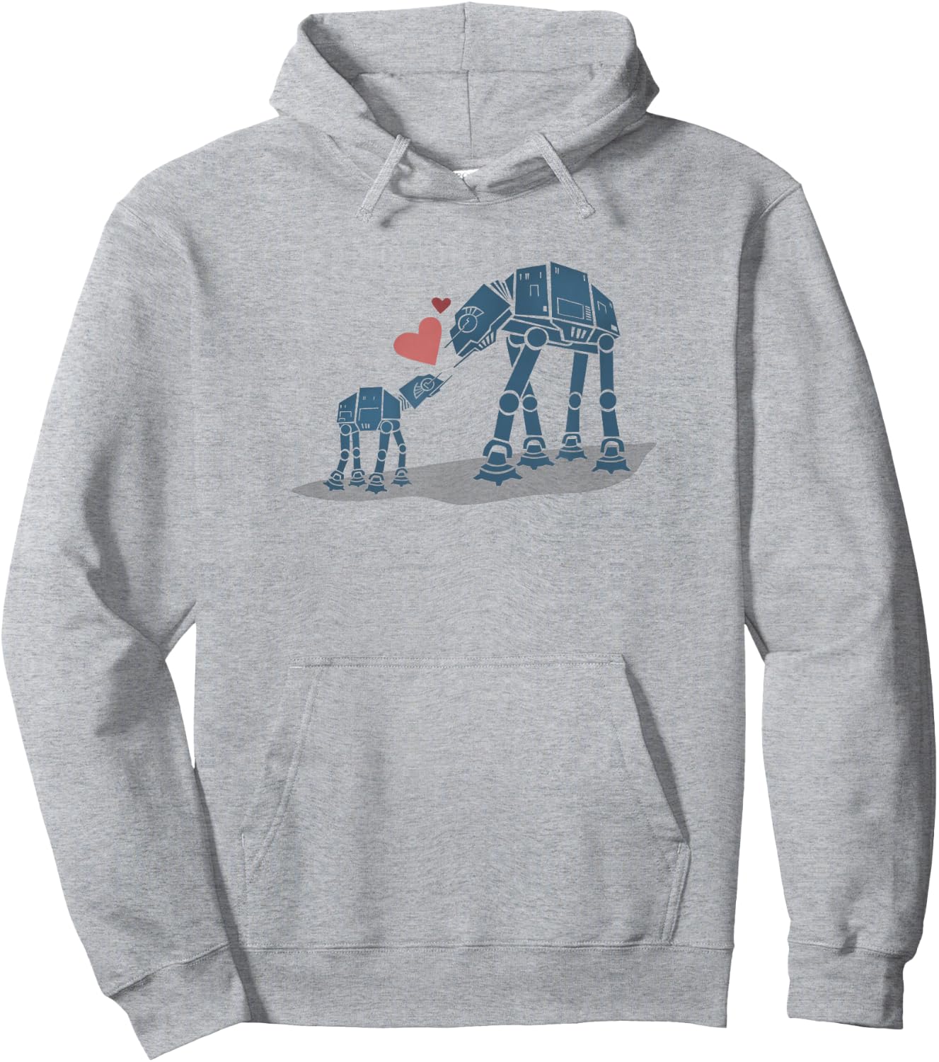 Star Wars AT-AT Mother & Son Portrait Hoodie - Hoodie | Ash
