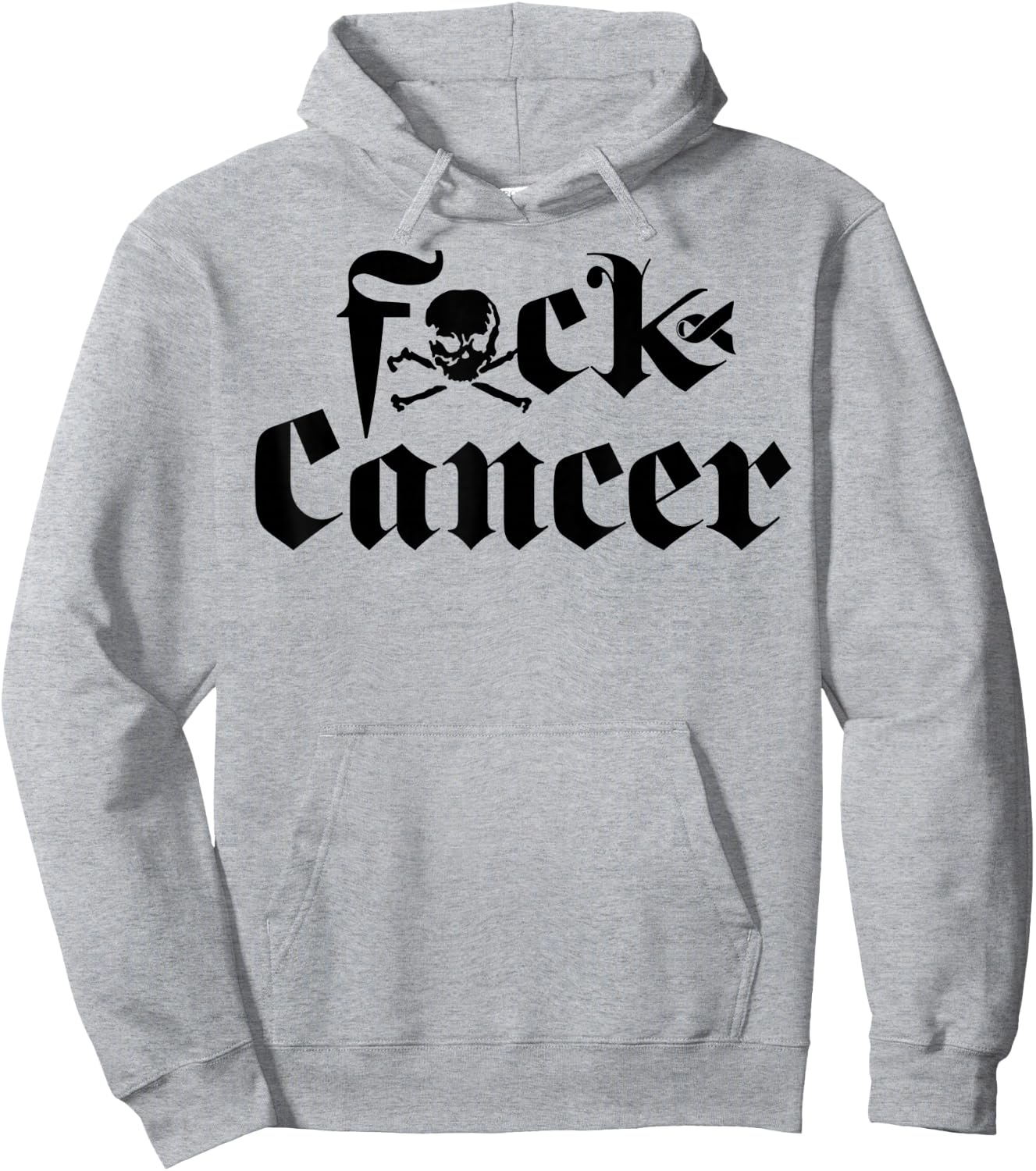 FU Cancer - Fuck Cancer Awareness Hoodie - Hoodie | Ash