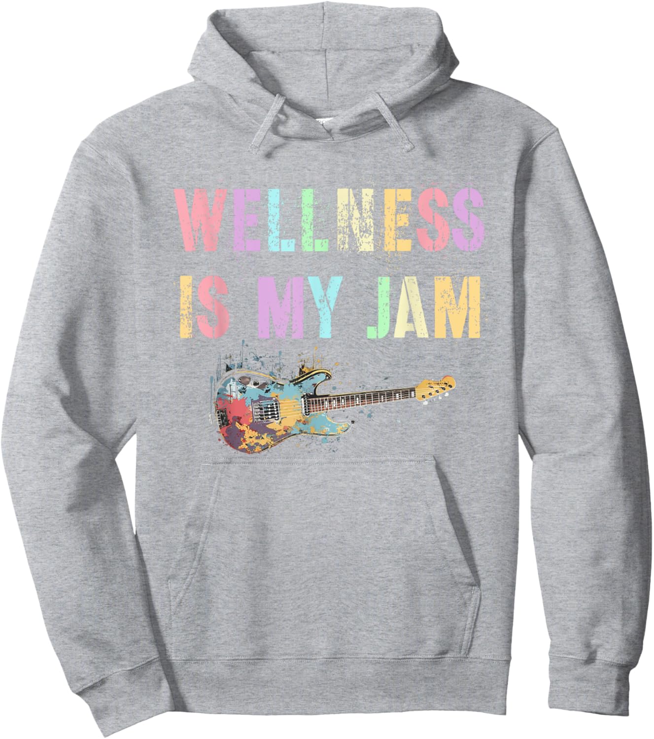 Mental Health WELLNESS IS MY JAM Nurse Trainer Yoga Coach Hoodie - Hoodie | Ash