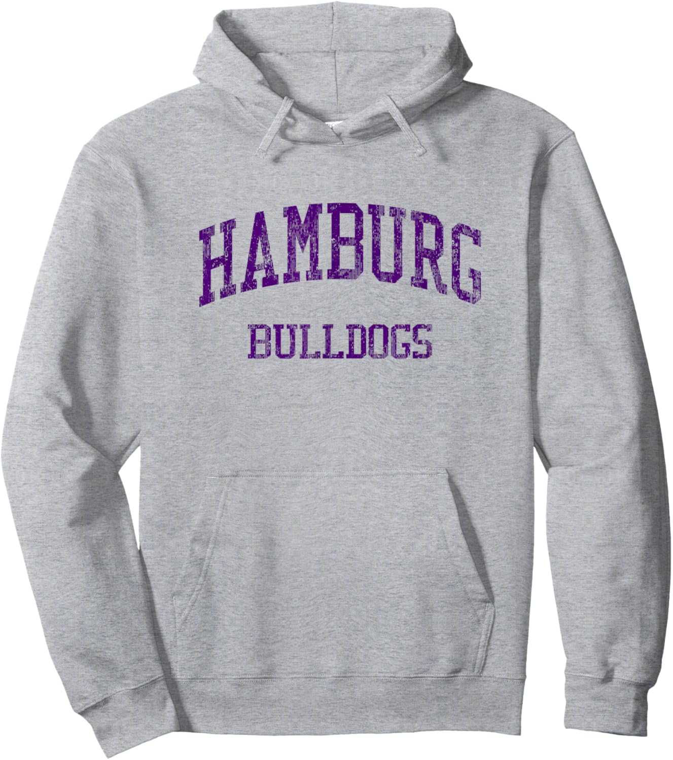 Hamburg High School HS Hamburg NY Vintage Sports Hoodie - Hoodie | Ash
