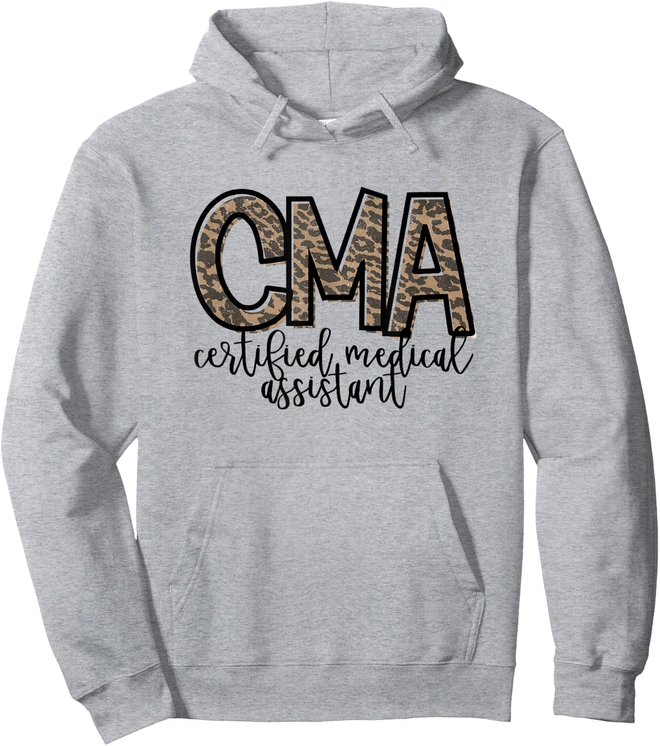 CMA Certified Medical Assistant Cute Nurse Hoodie - Hoodie | Ash