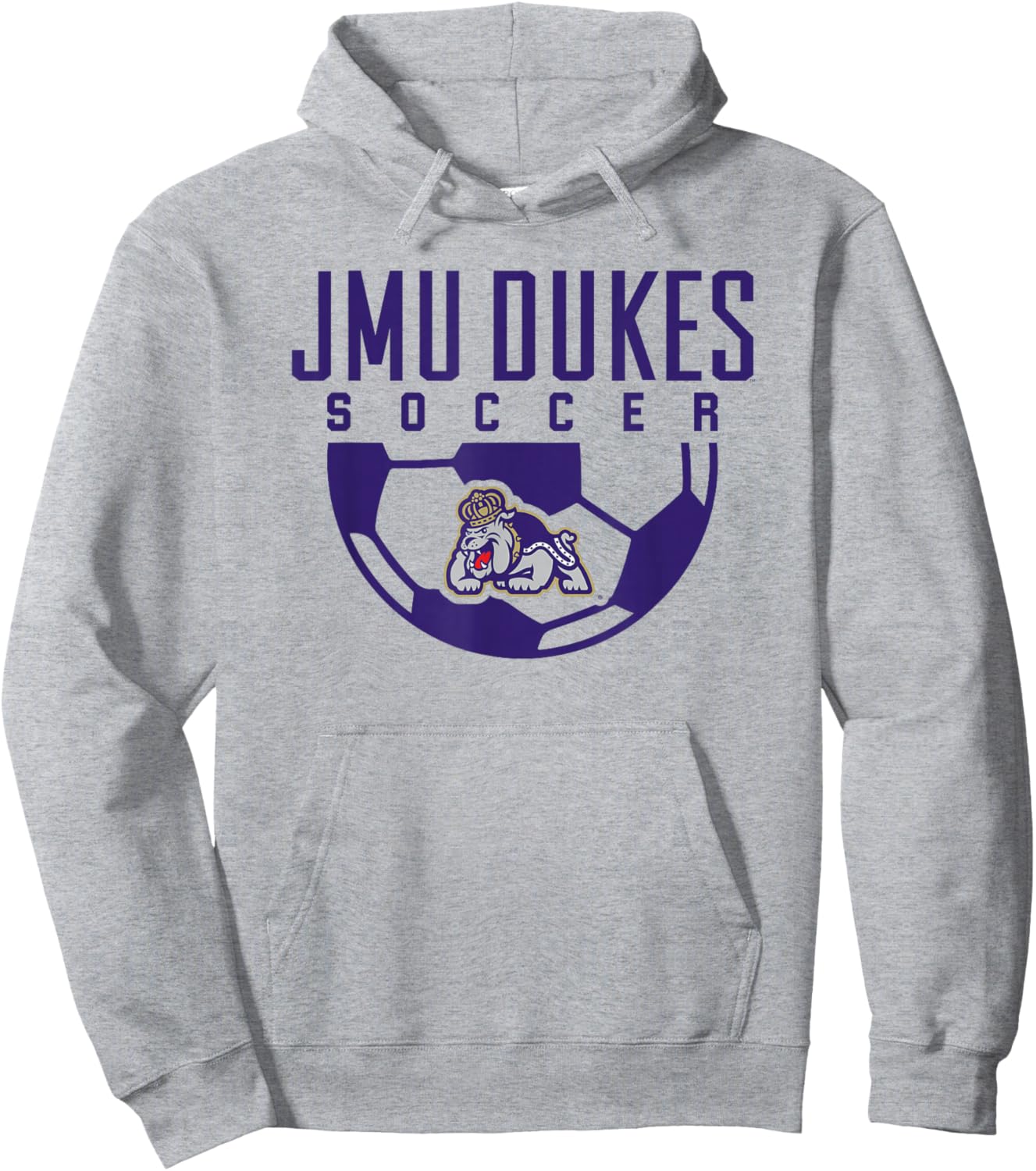 James Madison University JMU Dukes Soccer Arch Hoodie - Hoodie | Ash