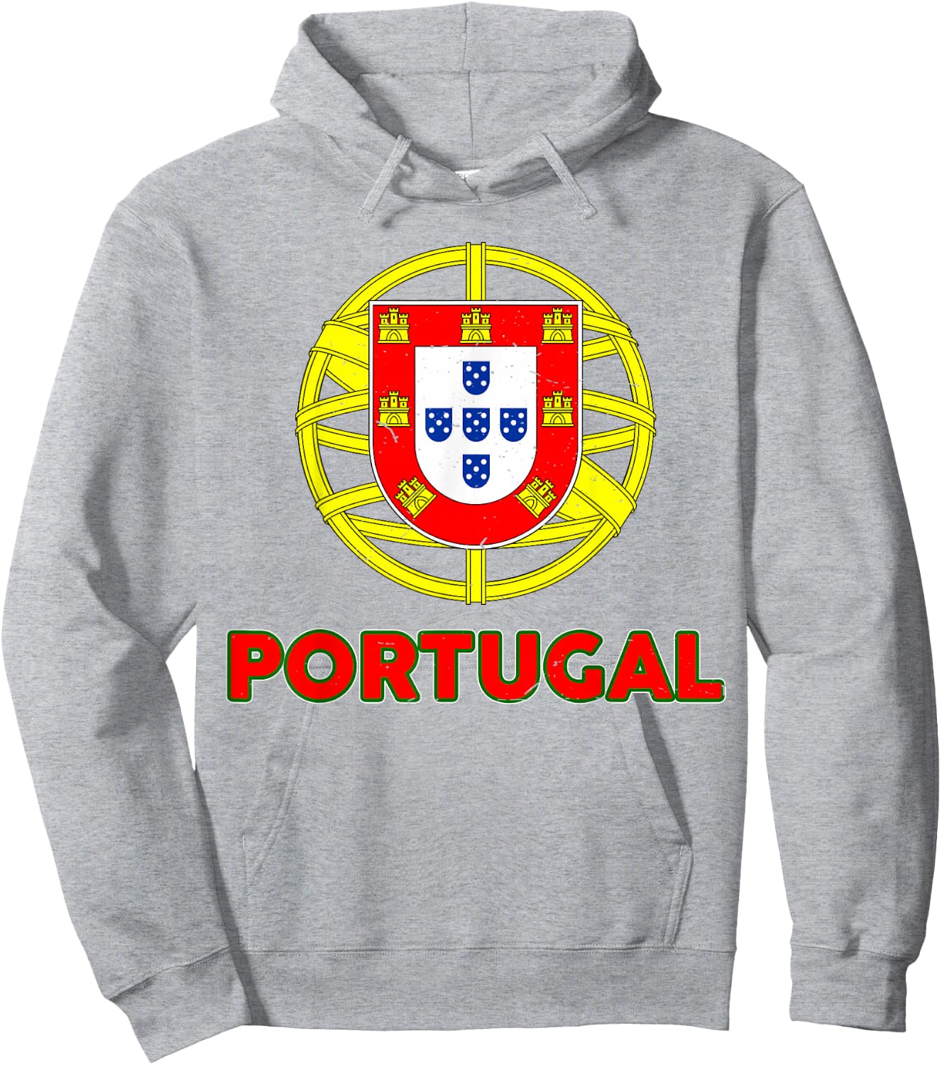 Toddler Portugal Portuguese Flag Youth Baby Kids Boys Hoodie - Hoodie | Ash