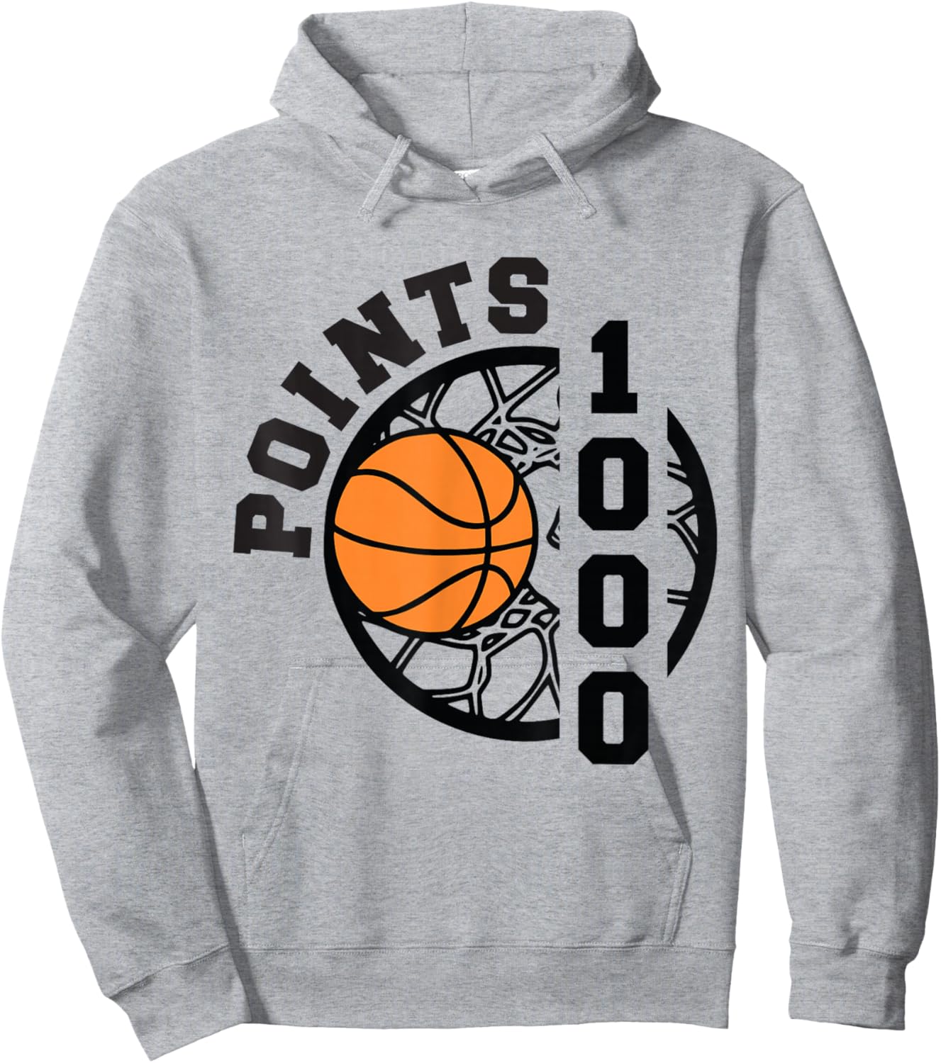 1000 Points Basketball Scorer High School Basketball Boys Hoodie - Hoodie | Ash