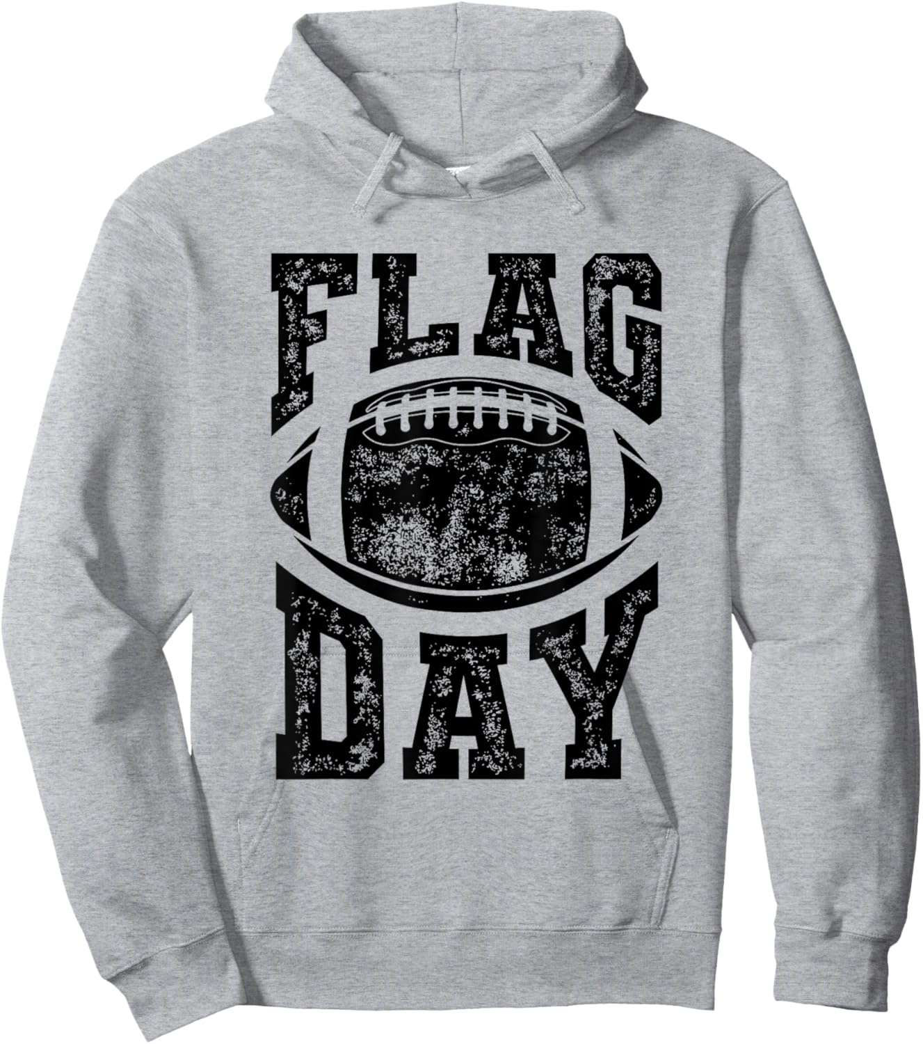 Flag Day Funny Flag Football Lover Humor Saying Slogan Hoodie - Hoodie | Ash
