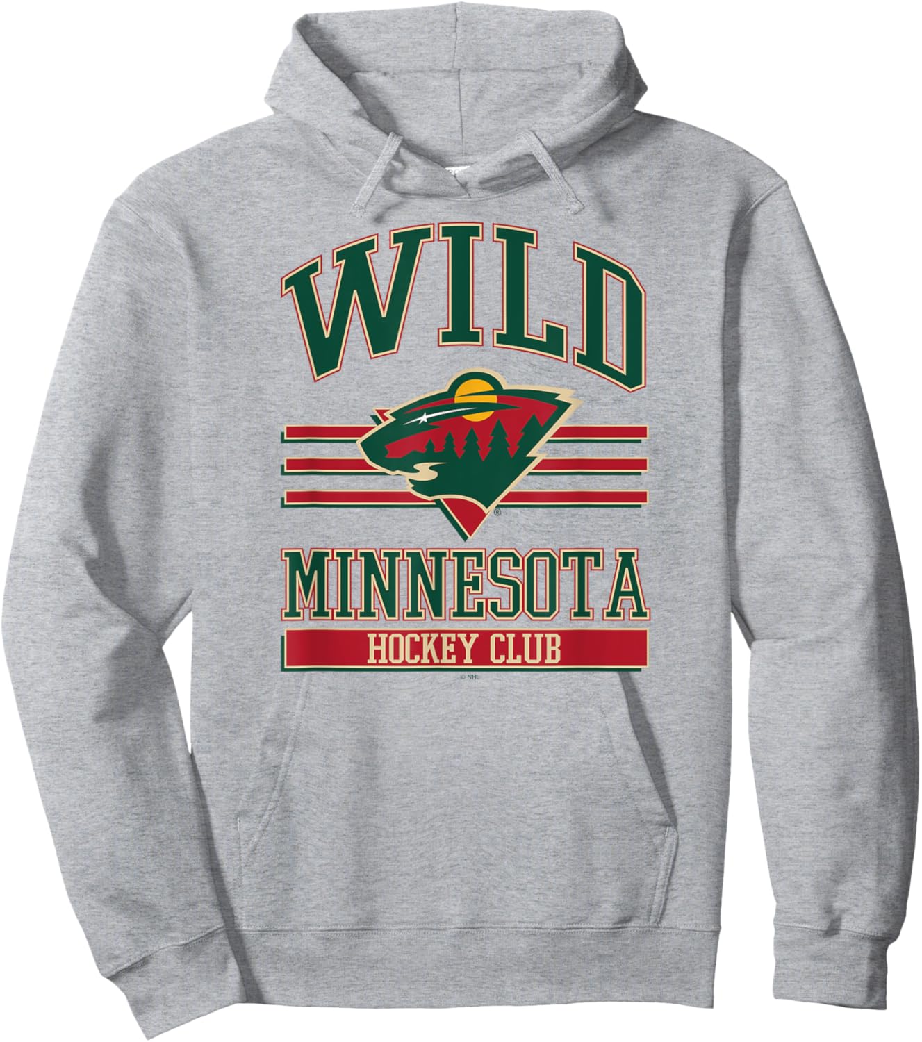 Minnesota Wild Hockey Club Gray Officially Licensed Hoodie - Hoodie | Ash