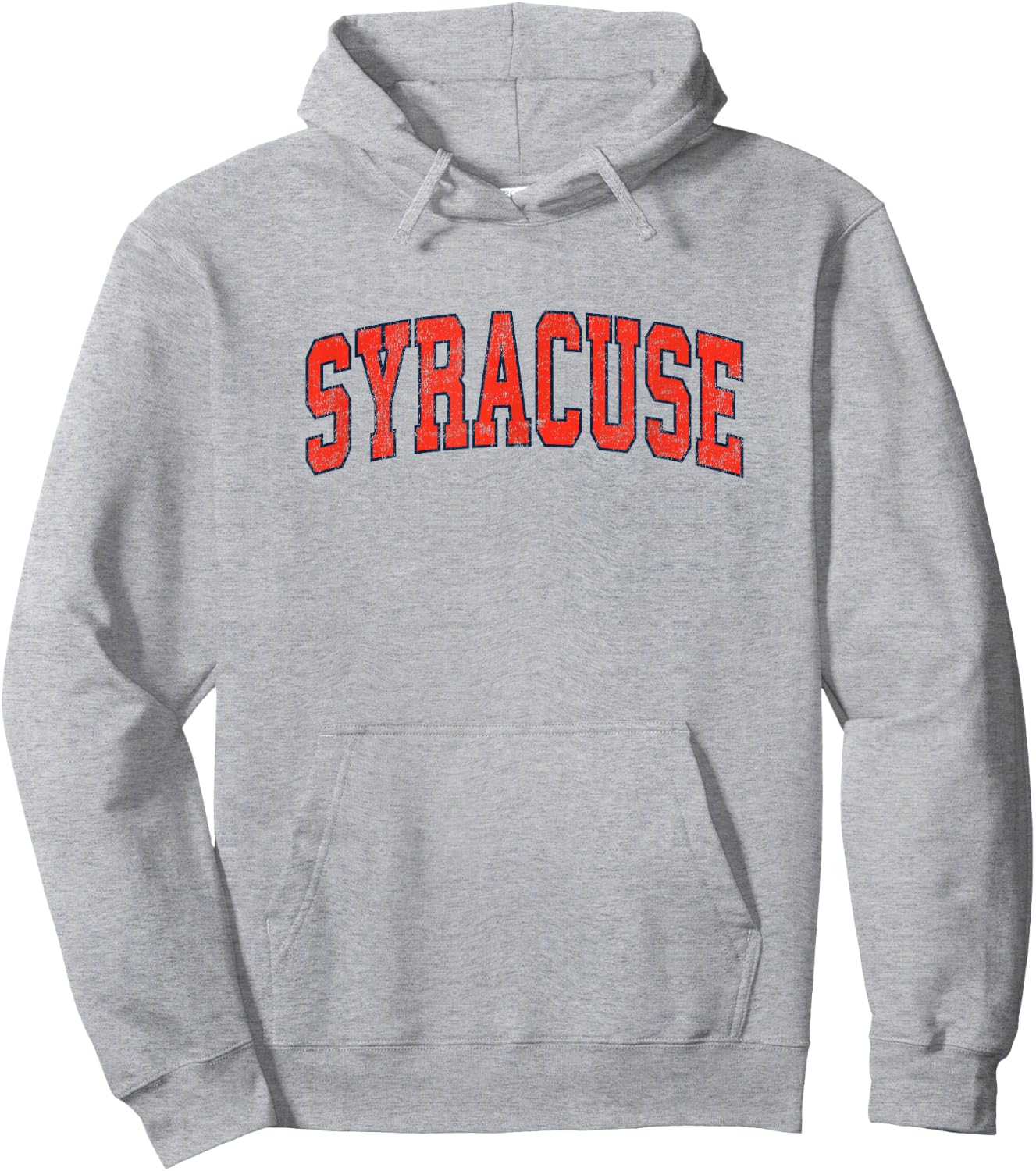 Syracuse New York NY Vintage Athletic Sports Hoodie - Hoodie | Ash