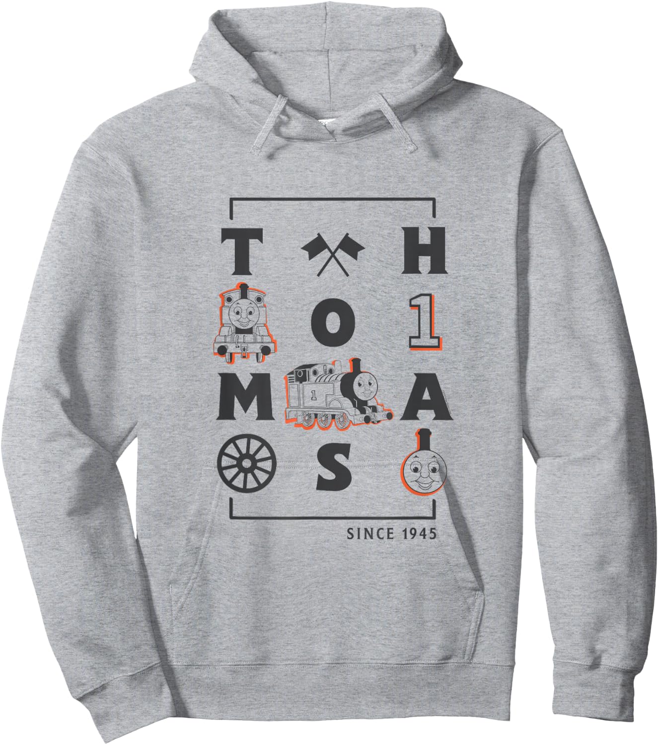 Thomas & Friends - Letters and Icons Hoodie - Hoodie | Ash