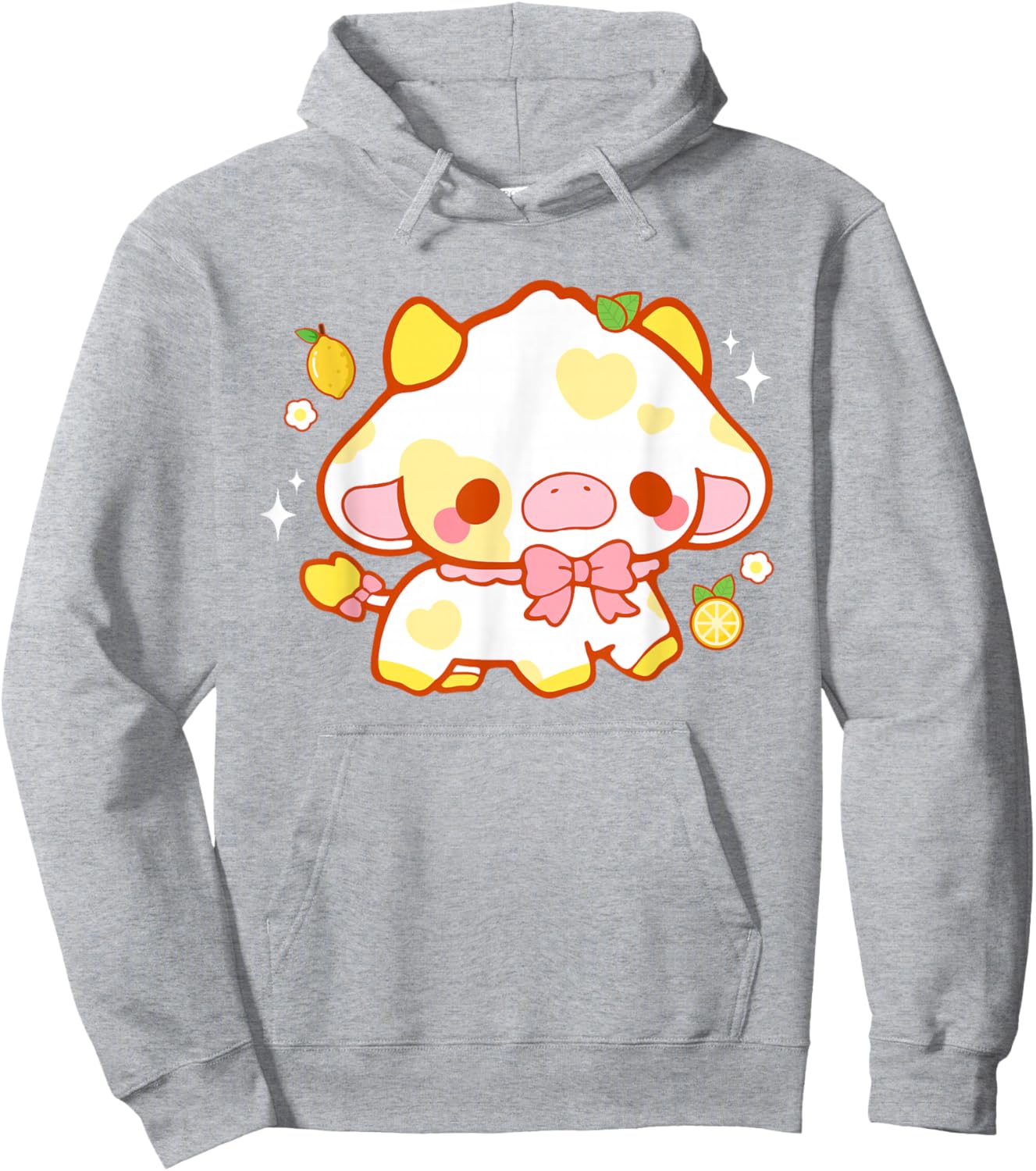Kawaii Kuh Zitrone niedlich ästhetisch Anime Mädchen Teenager Kinder lustig Hoodie - Hoodie | Ash