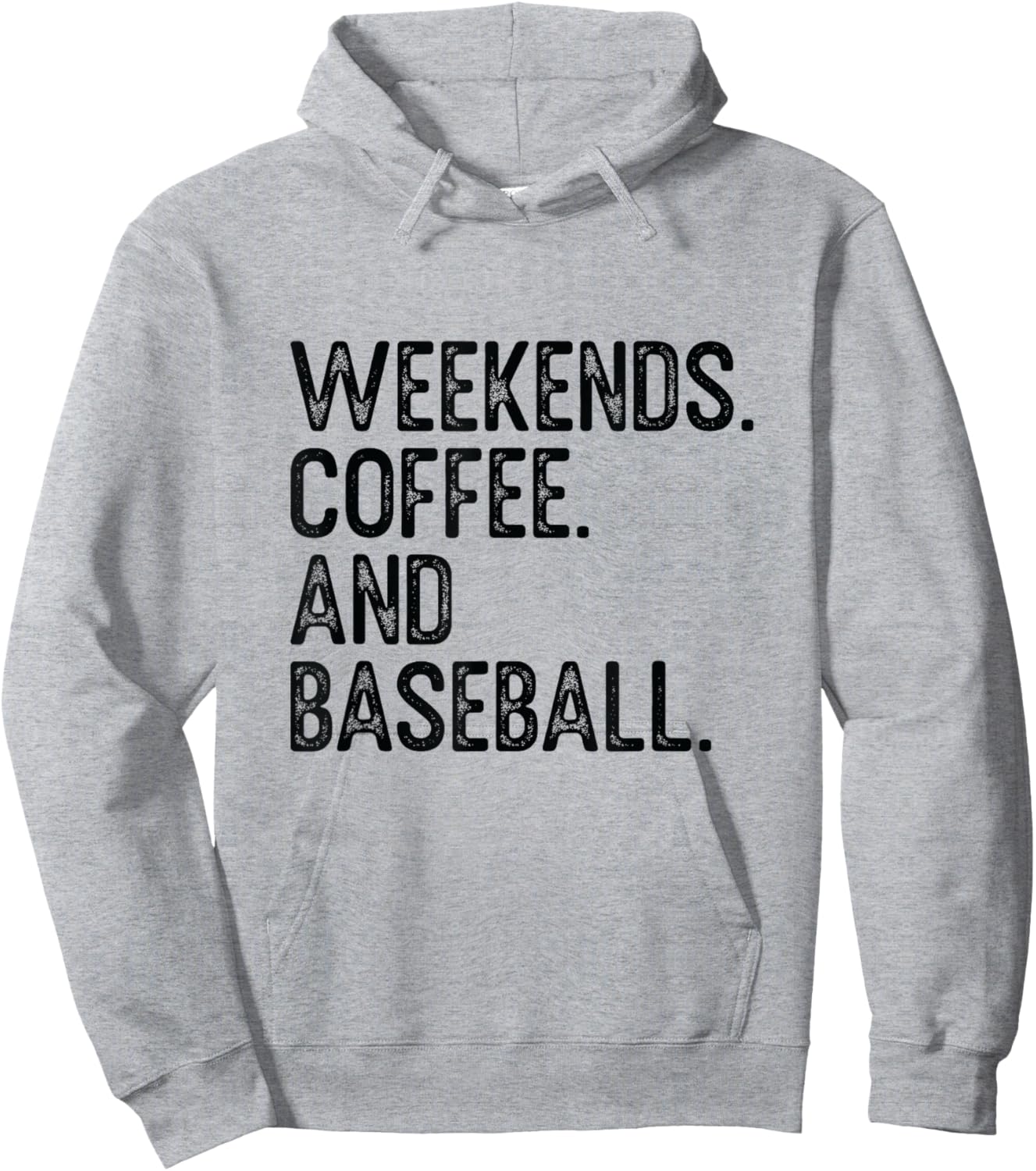 Weekend Coffee Baseball Home Run Team Hoodie - Hoodie | Ash