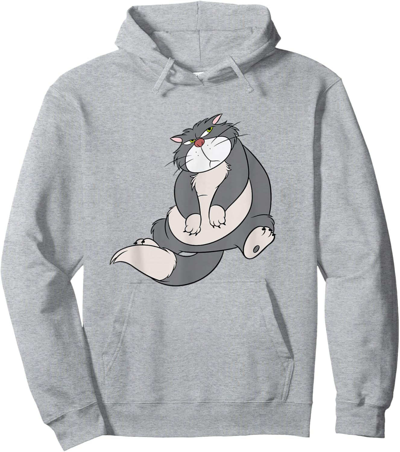 Disney Villains Annoyed Cute Lucifer Big Chest Portrait Hoodie - Hoodie | Ash