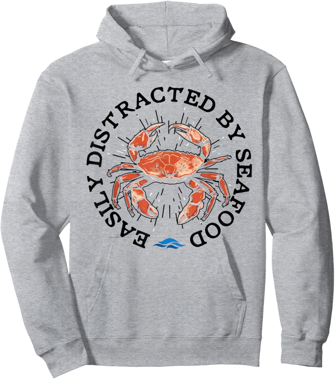 Funny Seafood Quote Crawfish Delicious Crabs Hoodie - Hoodie | Ash