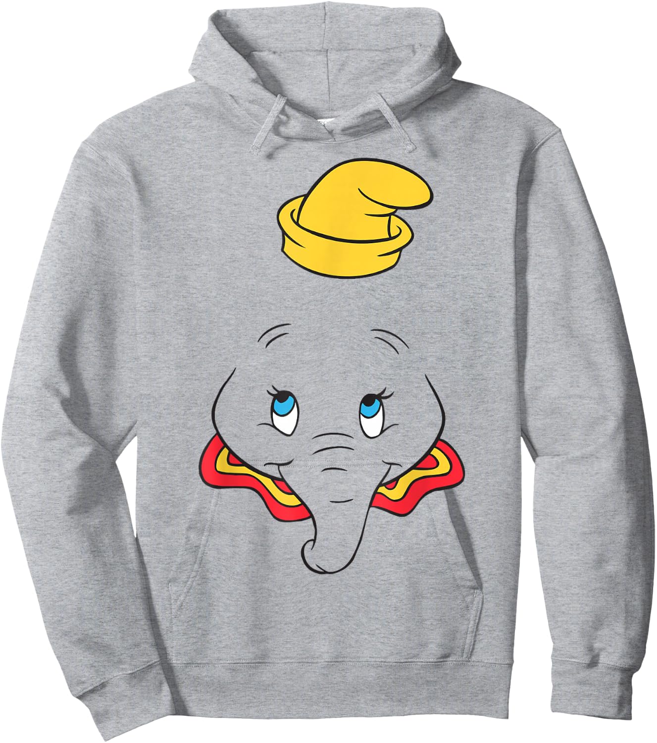 Disney Dumbo Large Face Hoodie - Hoodie | Ash
