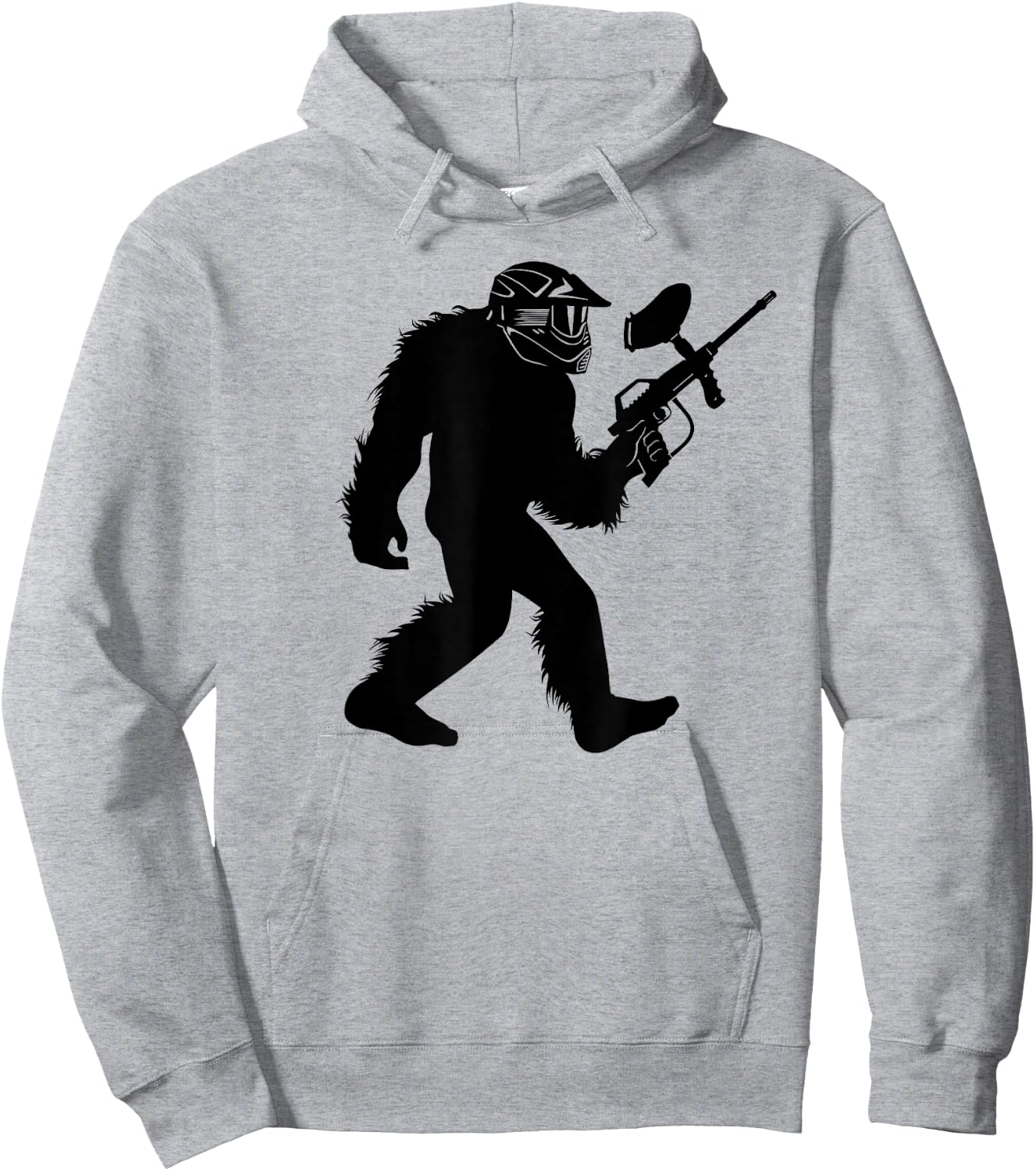 Bigfoot Paintball , Sasquatch Paintballer Apparel Hoodie - Hoodie | Ash