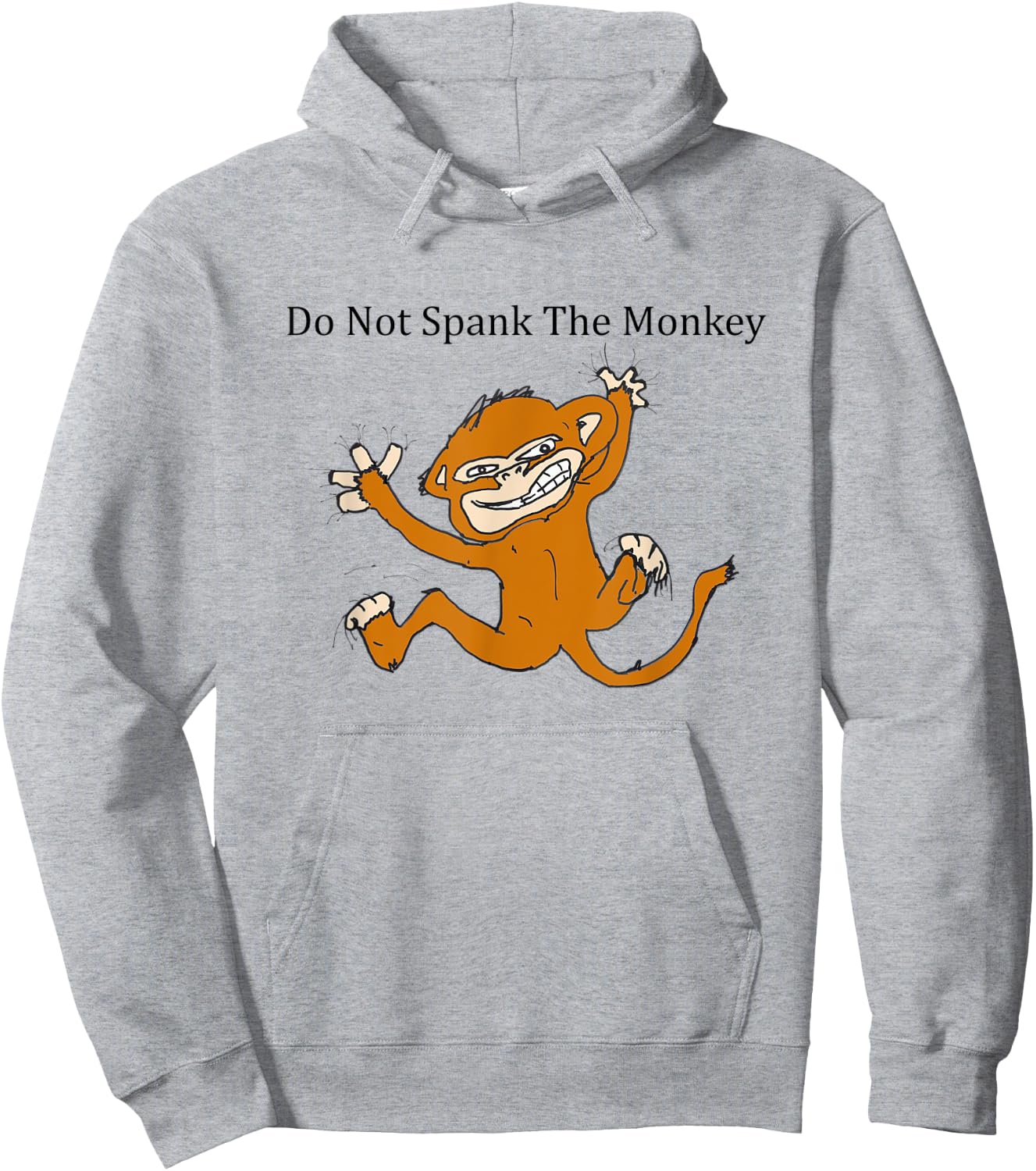Do Not Spank The Monkey Brown Hoodie - Hoodie | Ash