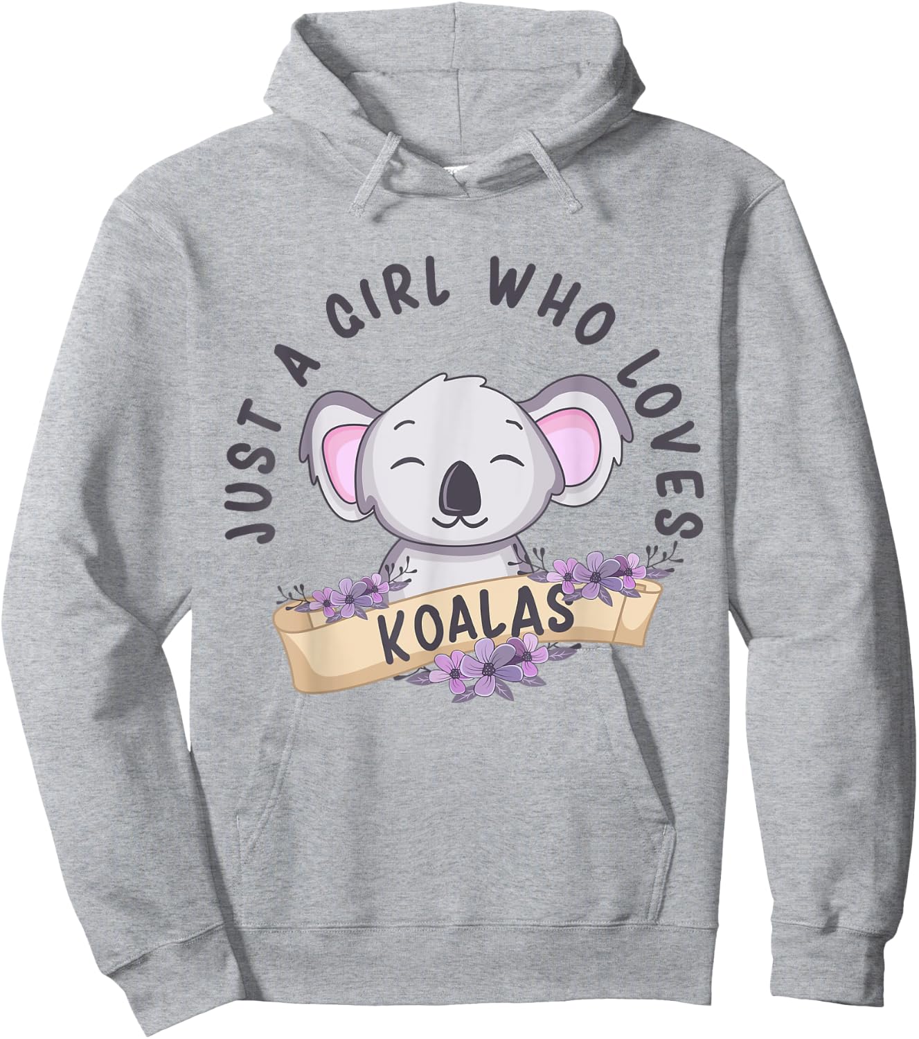Just A Girl Who Loves Koalas Funny Koala Bear Costume Hoodie - Hoodie | Ash