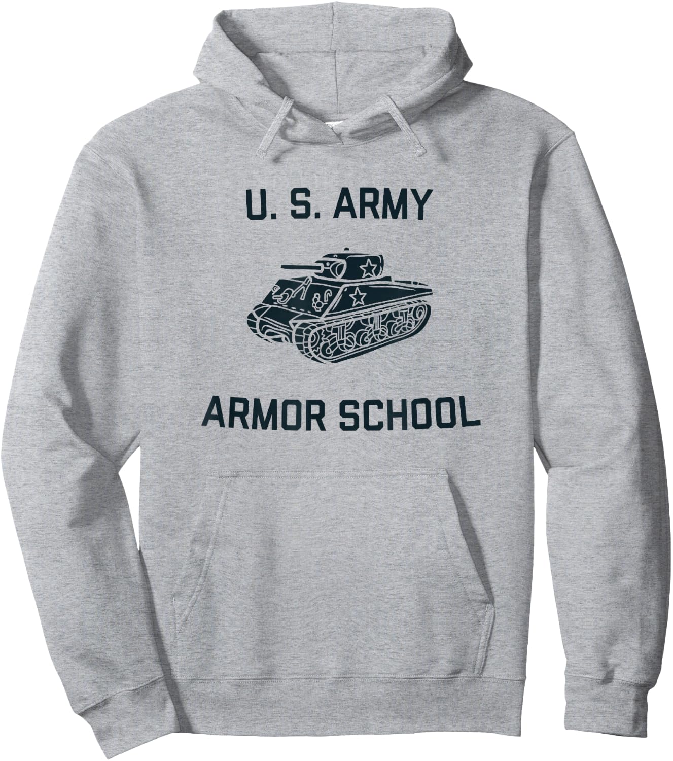 US Army Armor School Sherman Tank WW2 Vintage PT | Fort Knox Hoodie - Hoodie | Ash