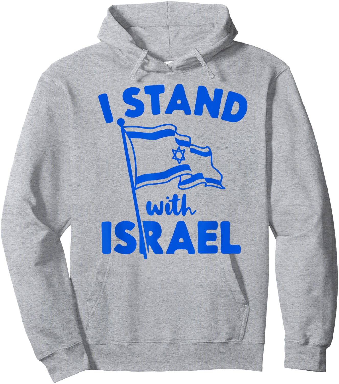 I Stand With Israel Flag Jewish Freedom Solidarity Gift Hoodie - Hoodie | Ash