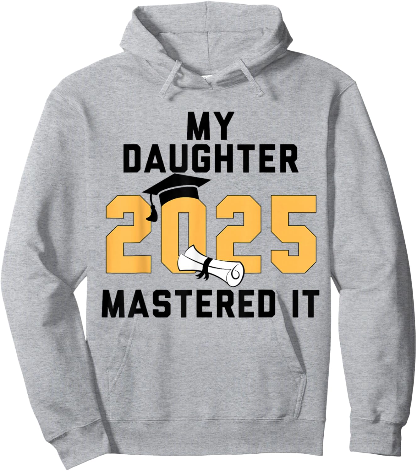 My Daughter Mastered It 2025 Masters Degree Graduation Hoodie - Hoodie | Ash