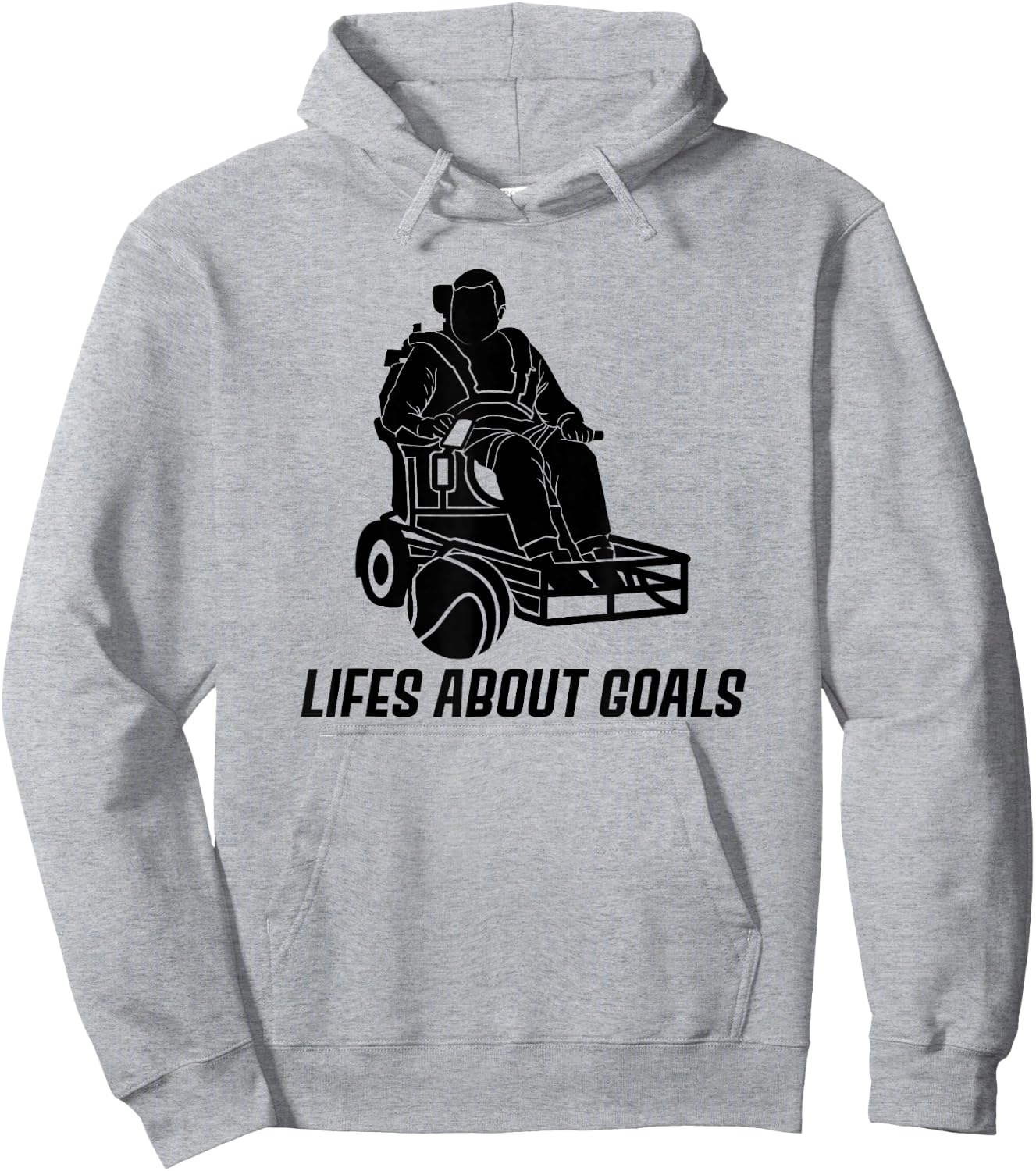 Wheelchair Soccer Lover Handicap Disabled Football Player Hoodie - Hoodie | Ash